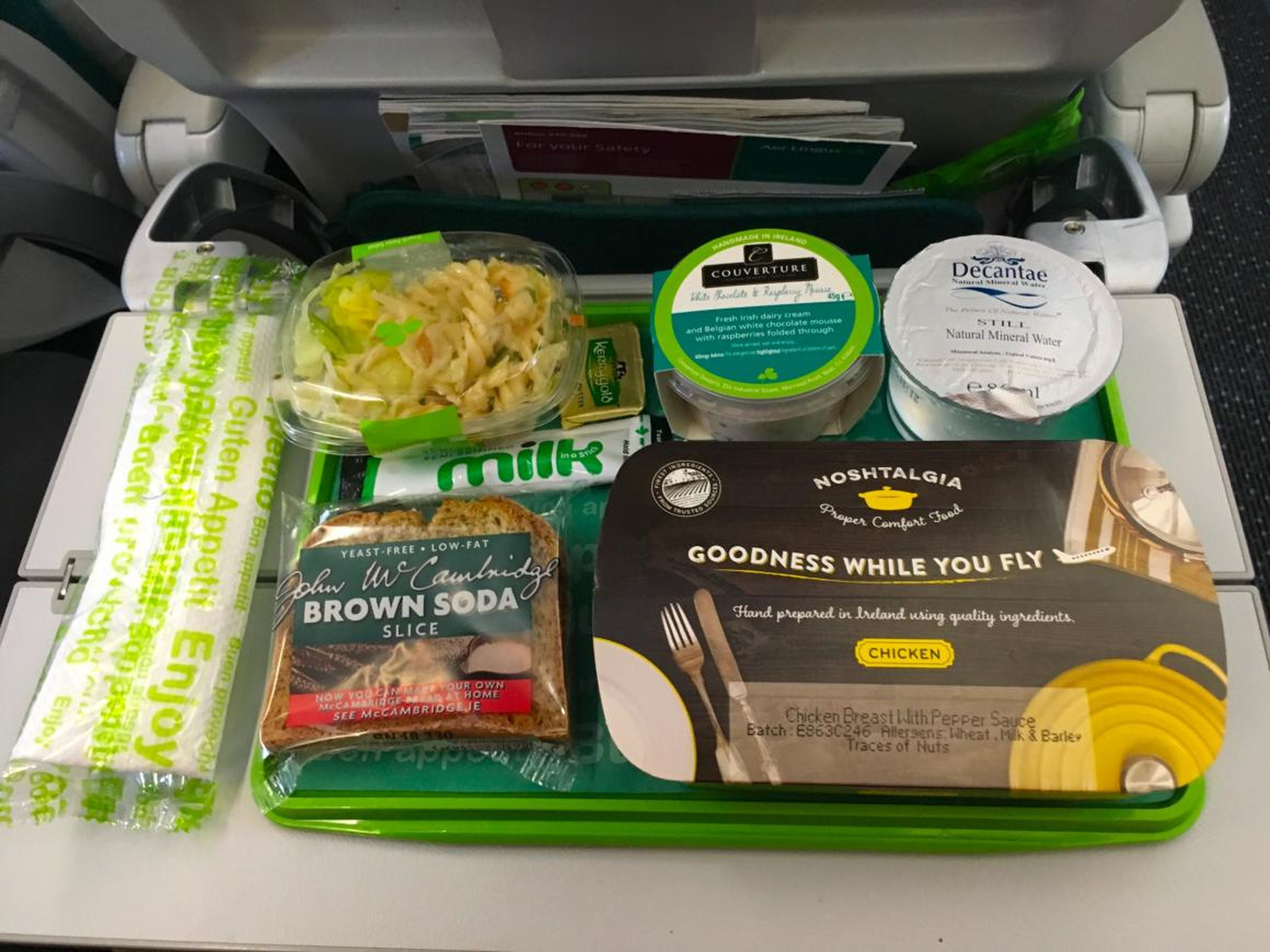 Today, in-flight meals are usually reserved for international long haul flights.