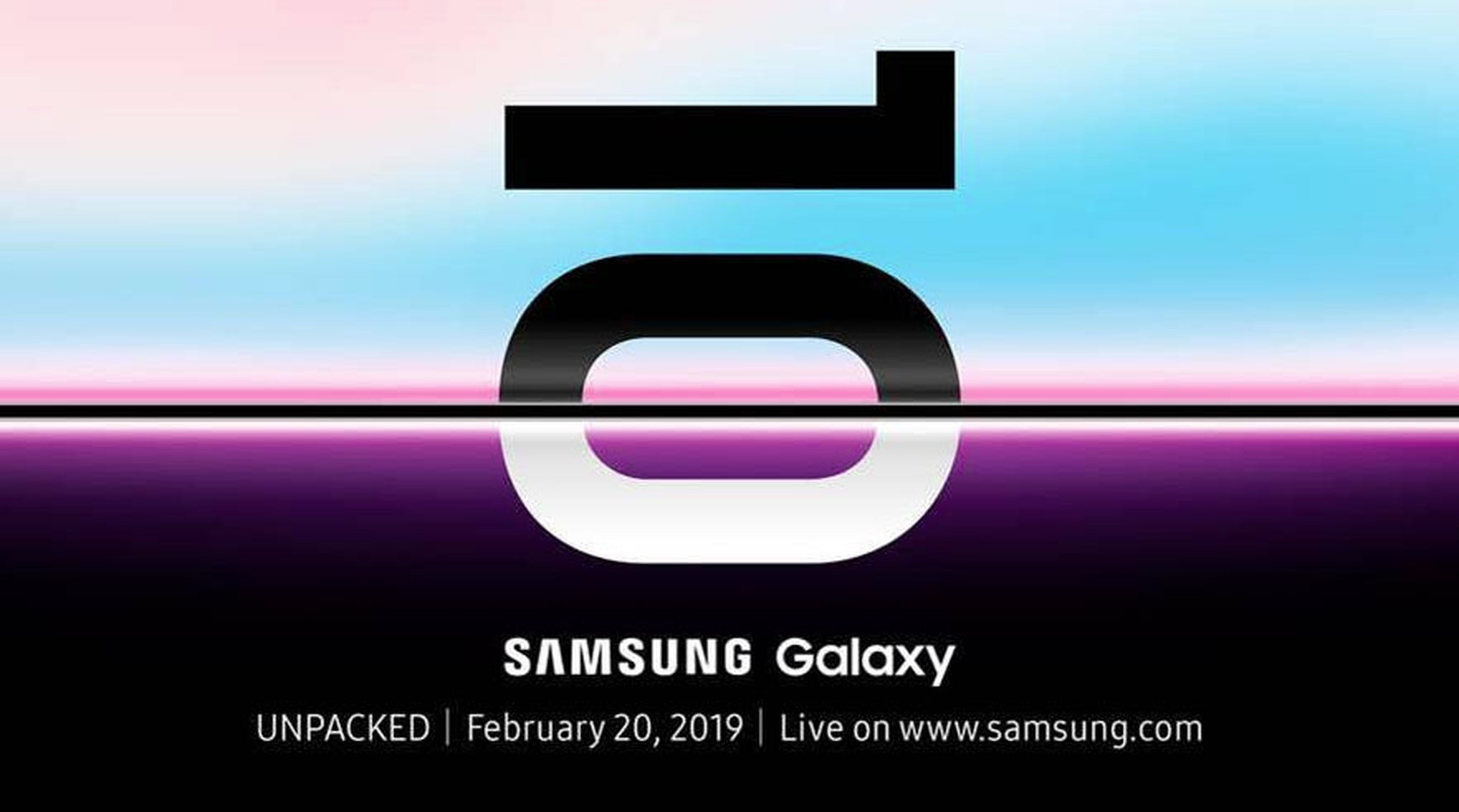 Invitación Unpacked Samsung Galaxy S10