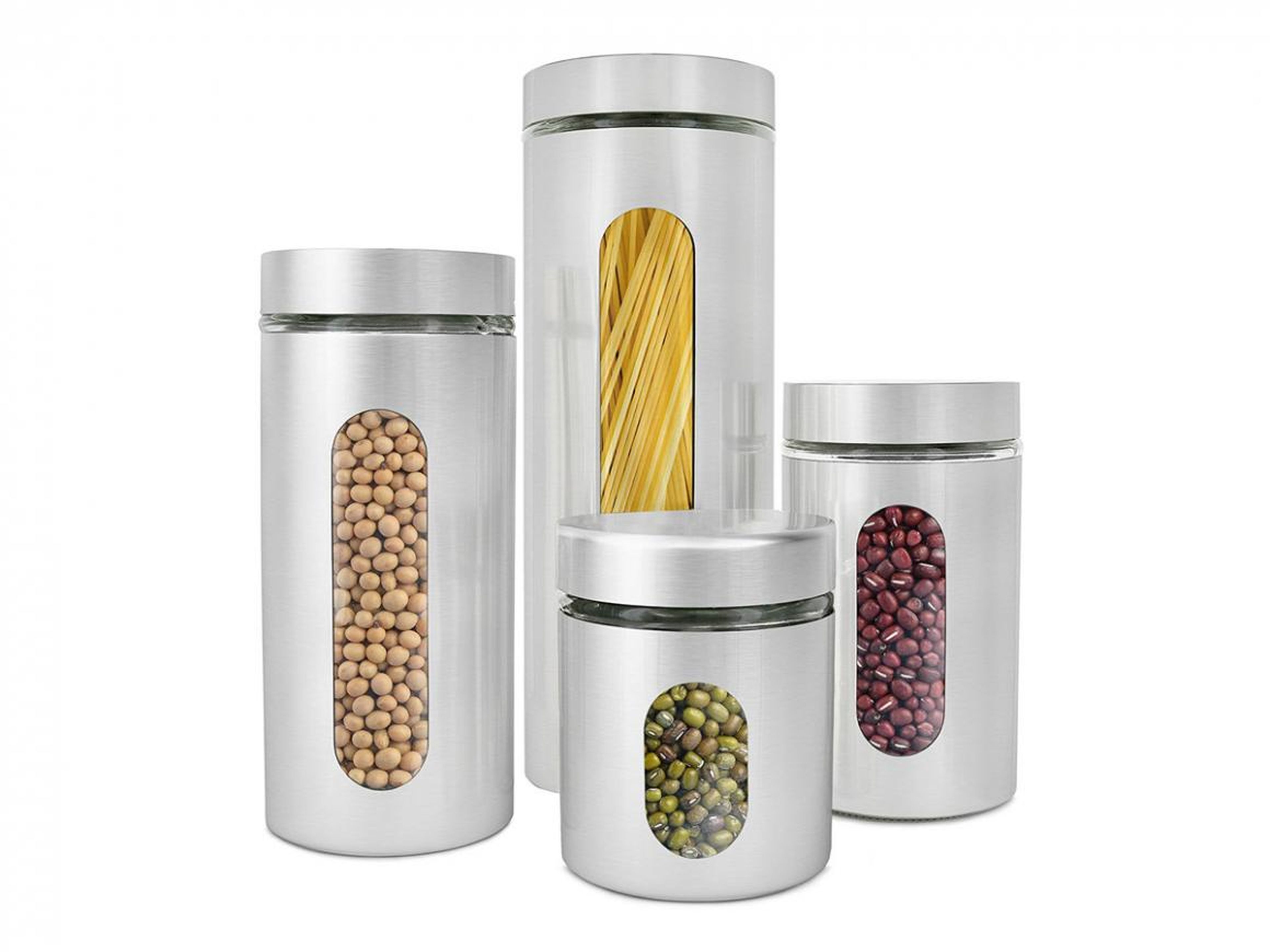 Steel containers for pantry staples