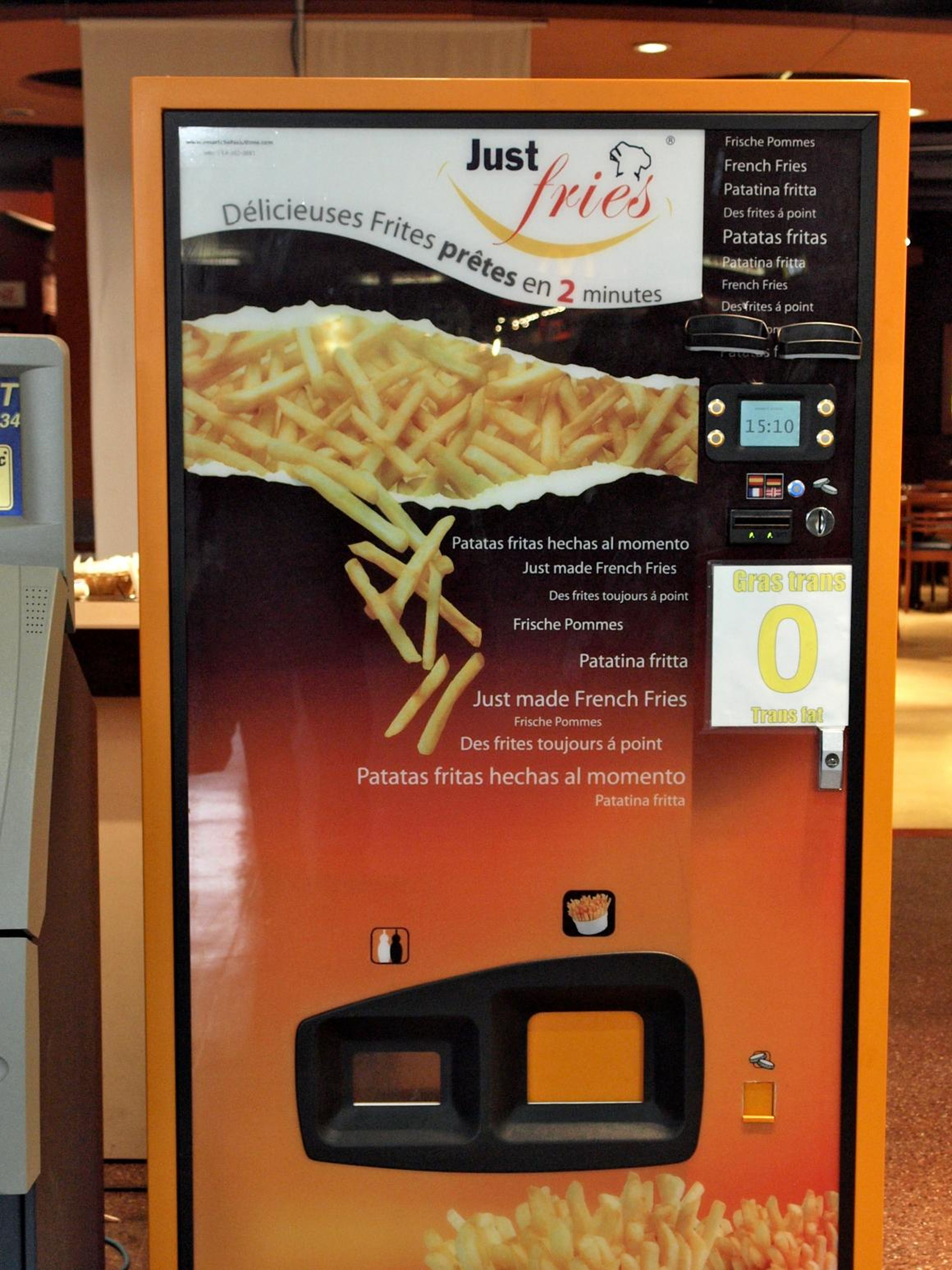 There are a lot of variations of the French fry vending machine.