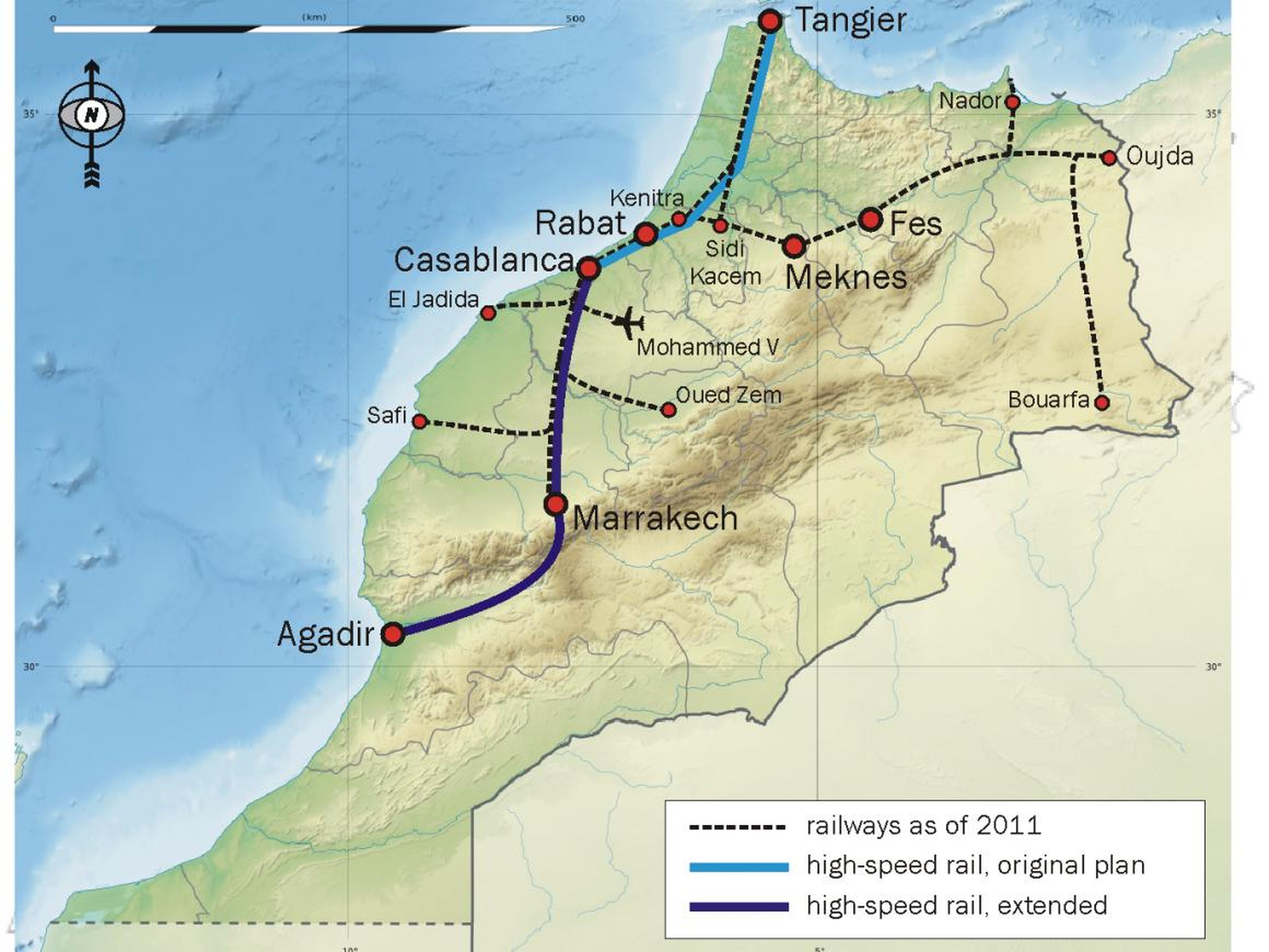 While Morocco already has an extensive rail network that serves 40 million passengers, the country has been developing high-speed rail for a decade.