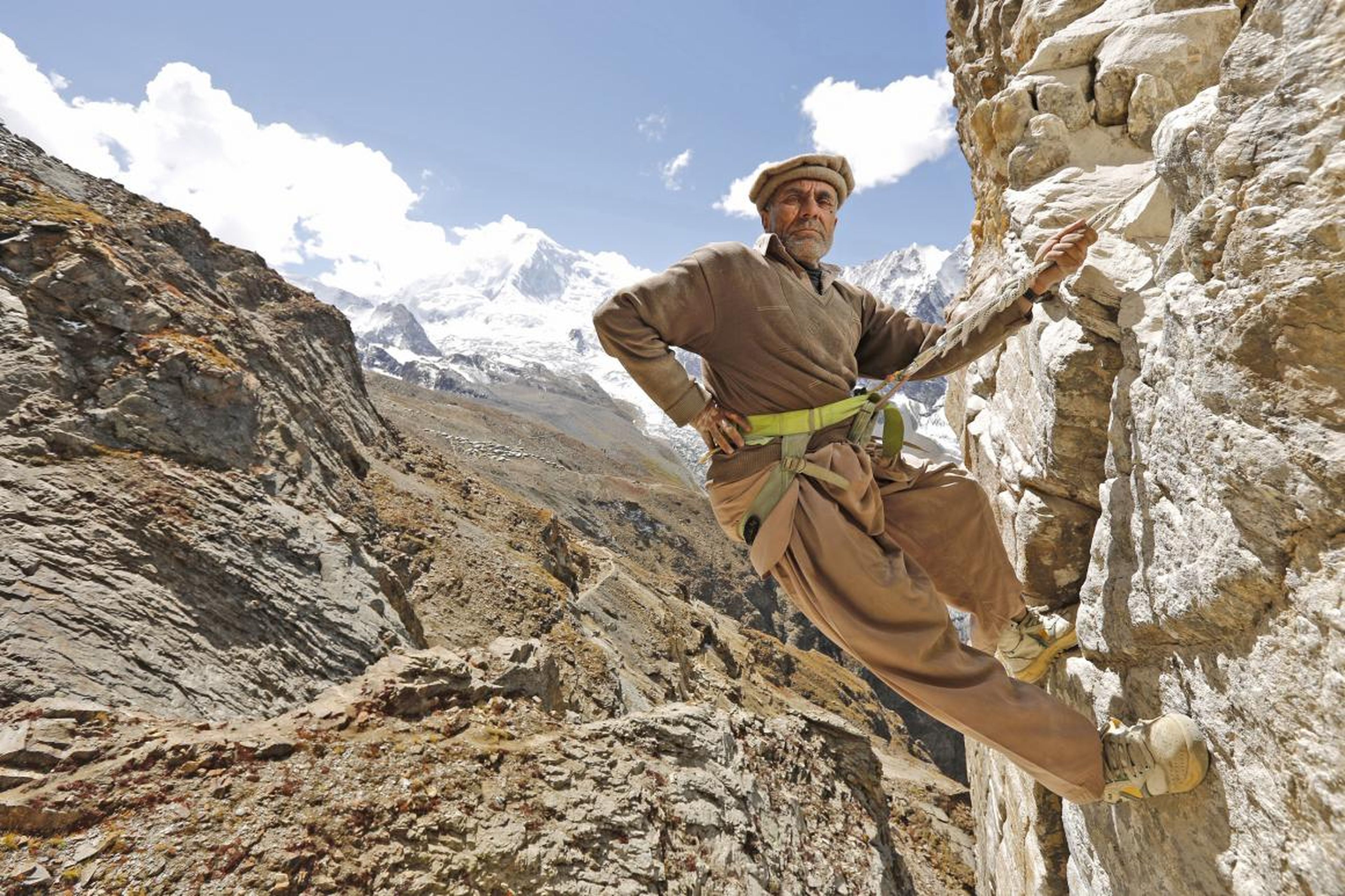 2. In Pakistan’s Karakorum Range, illegal gem miners work at some of the highest levels for miners in the world. This mine, captured in 2015, is located over 16,000 feet above sea level.