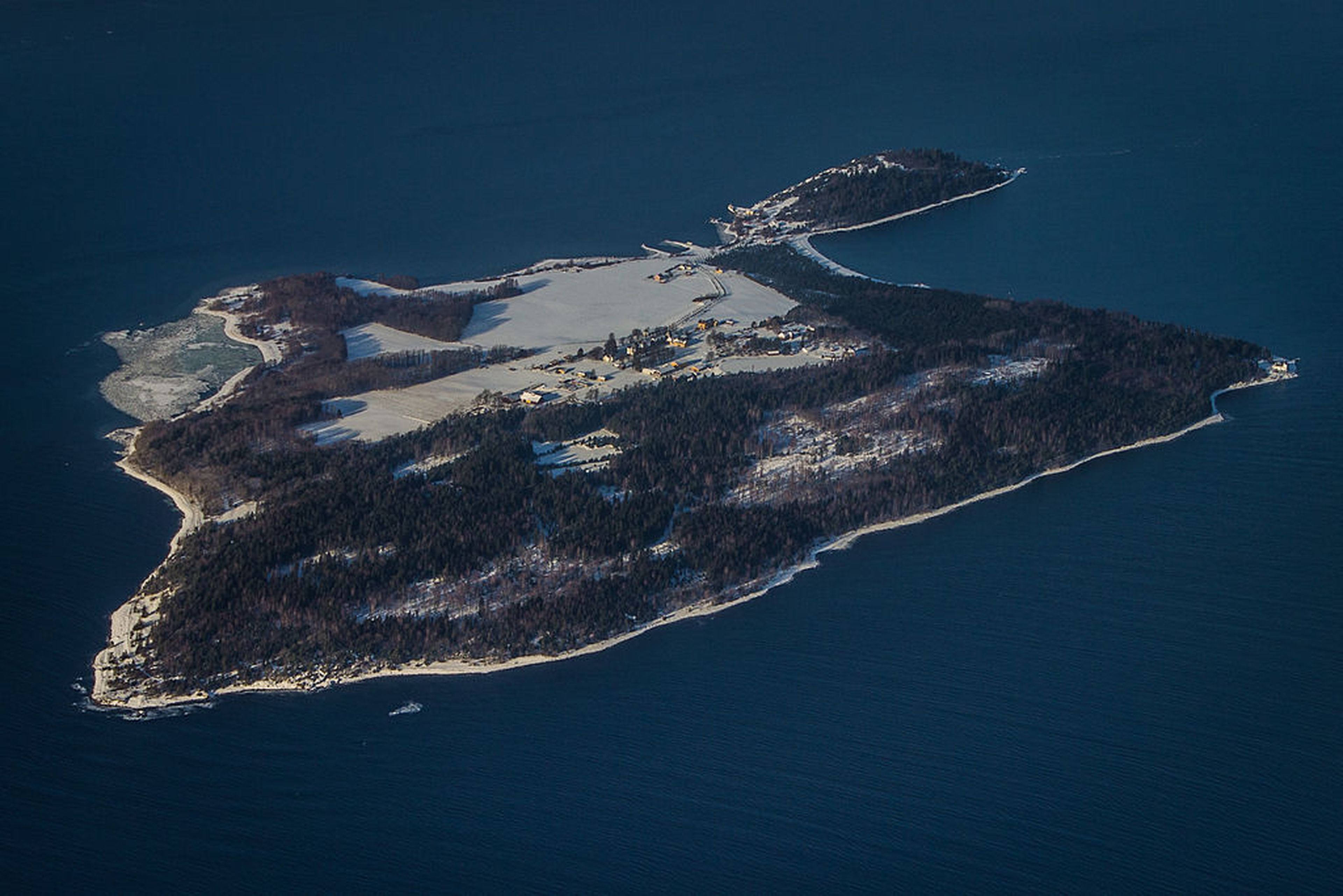La prisión de Bastoy está ubicada en una isla en Noruega.