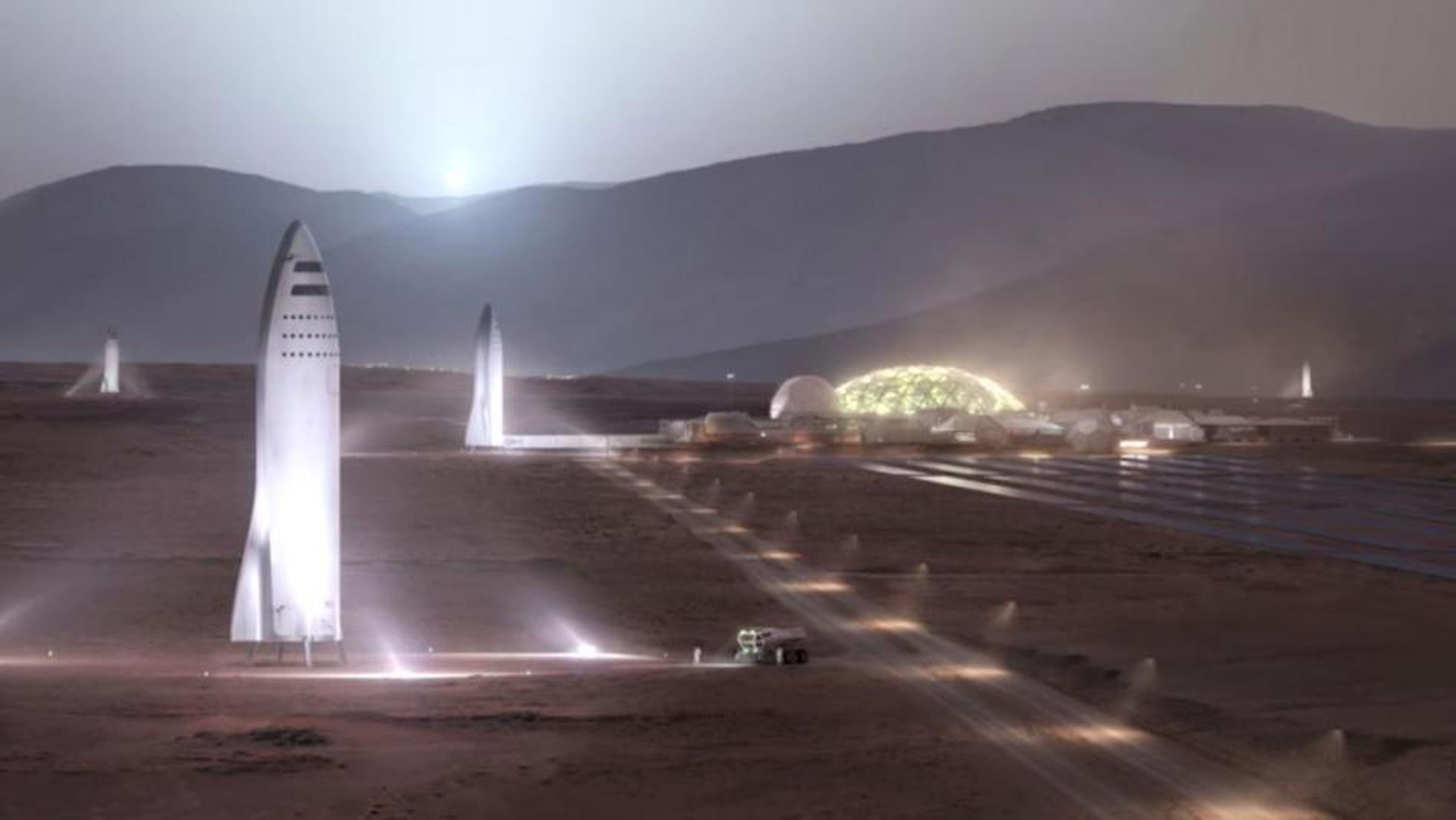 Cohetes reutilizables podrían permitir a SpaceX colonizar Marte.