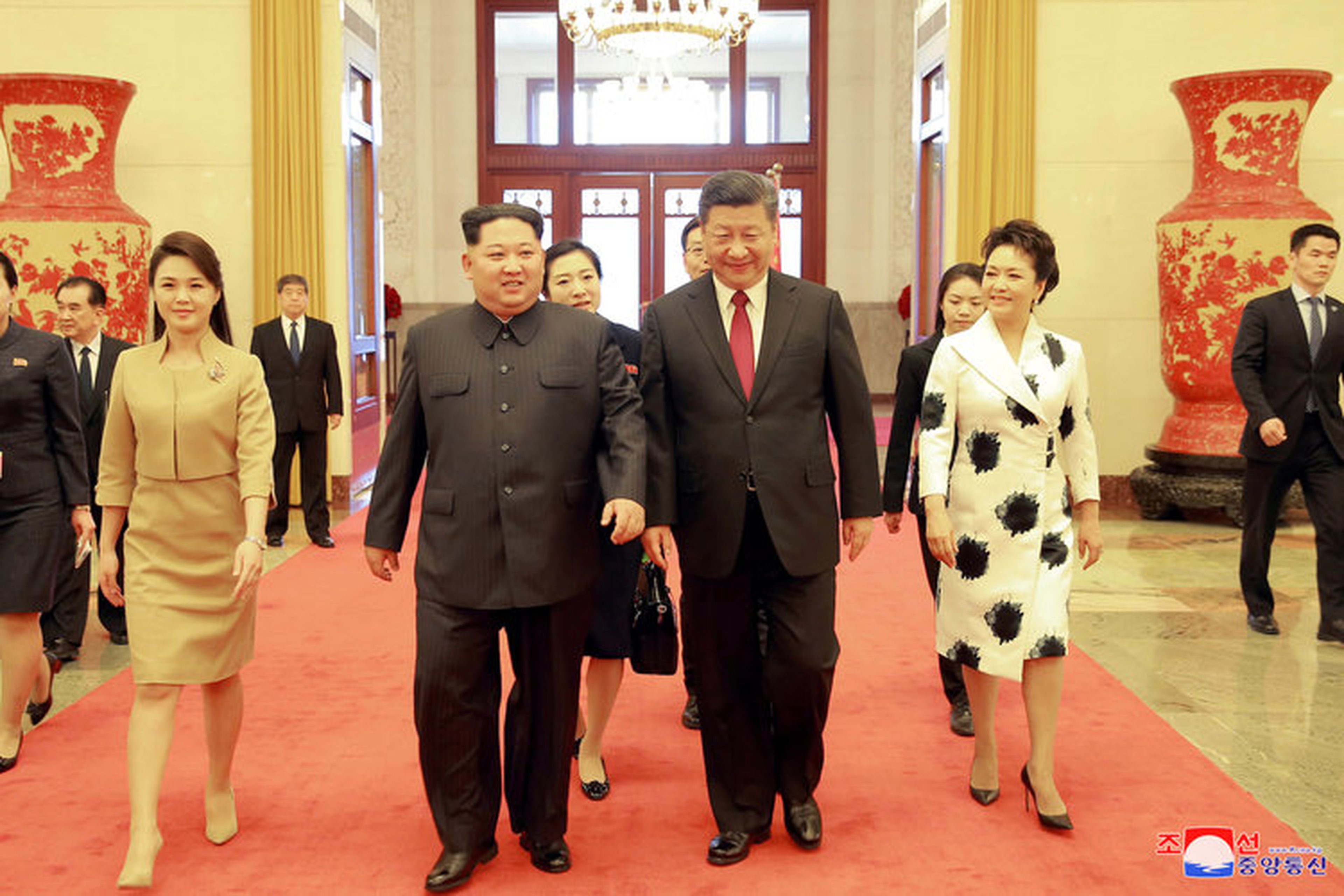 Kim Jong Un y Xi Jingping