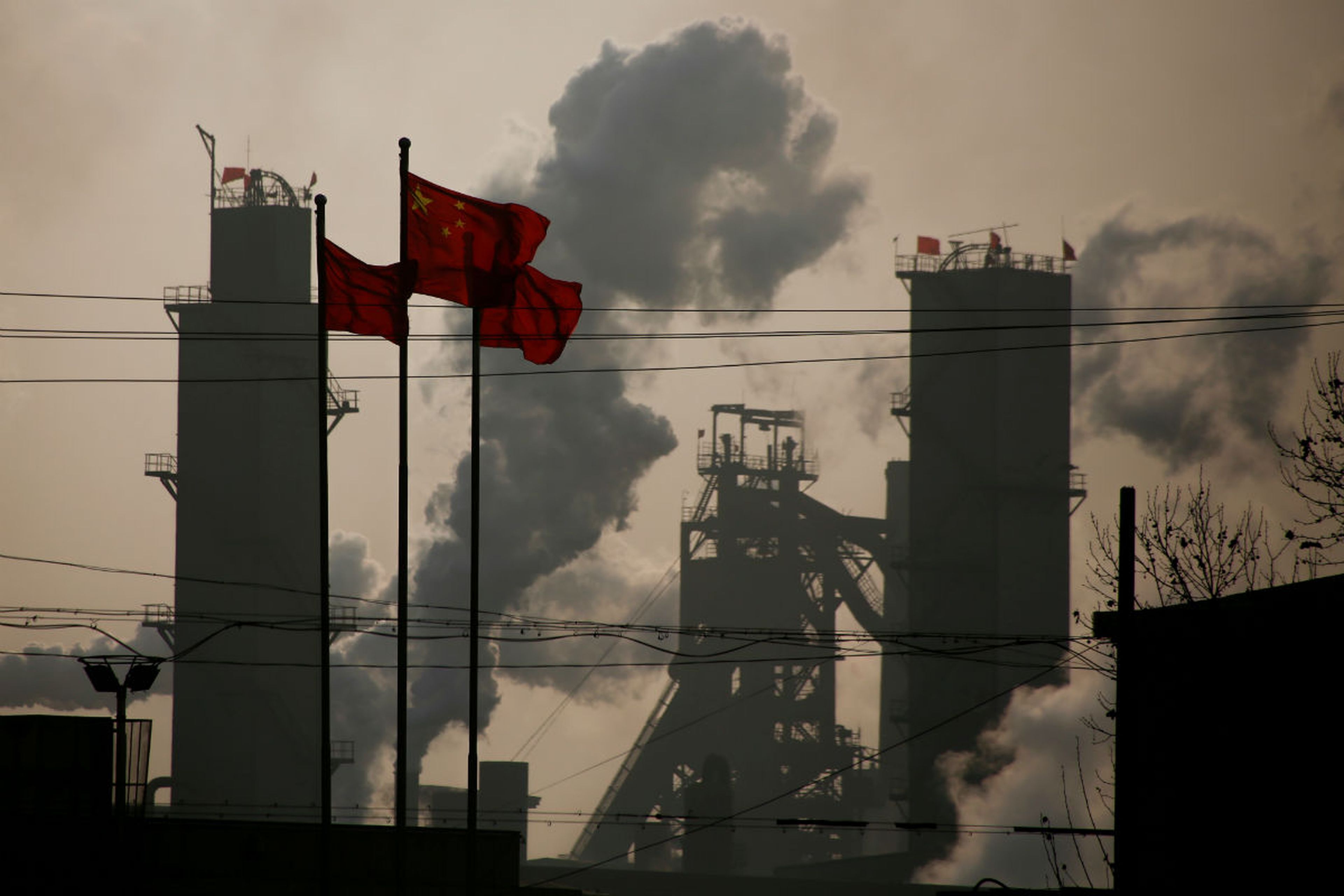 Un polígono industrial en China.
