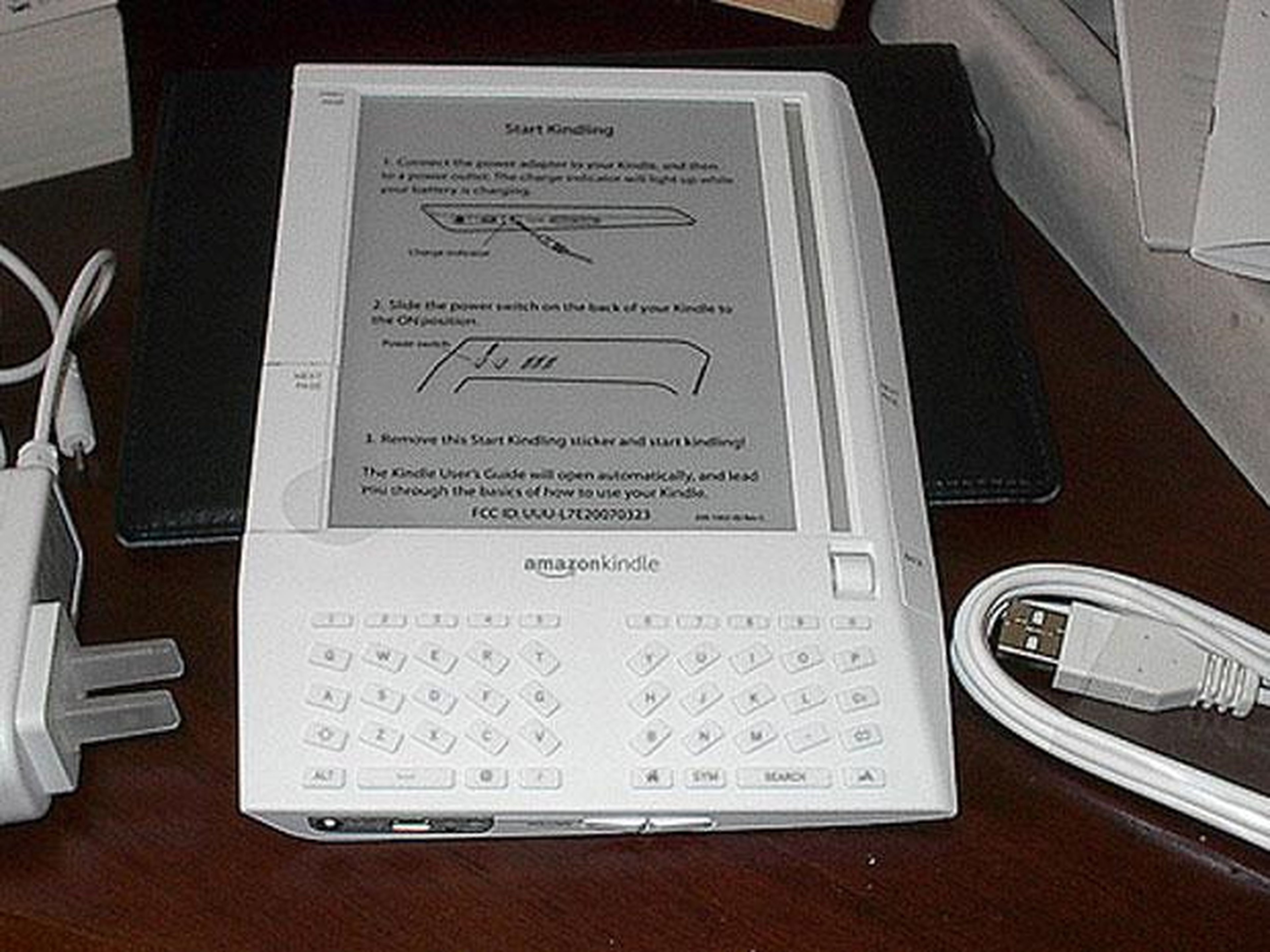 Amazon's Kindle was released in 2007. It came only in white and had an E-Ink display that made reading easy on the eyes.