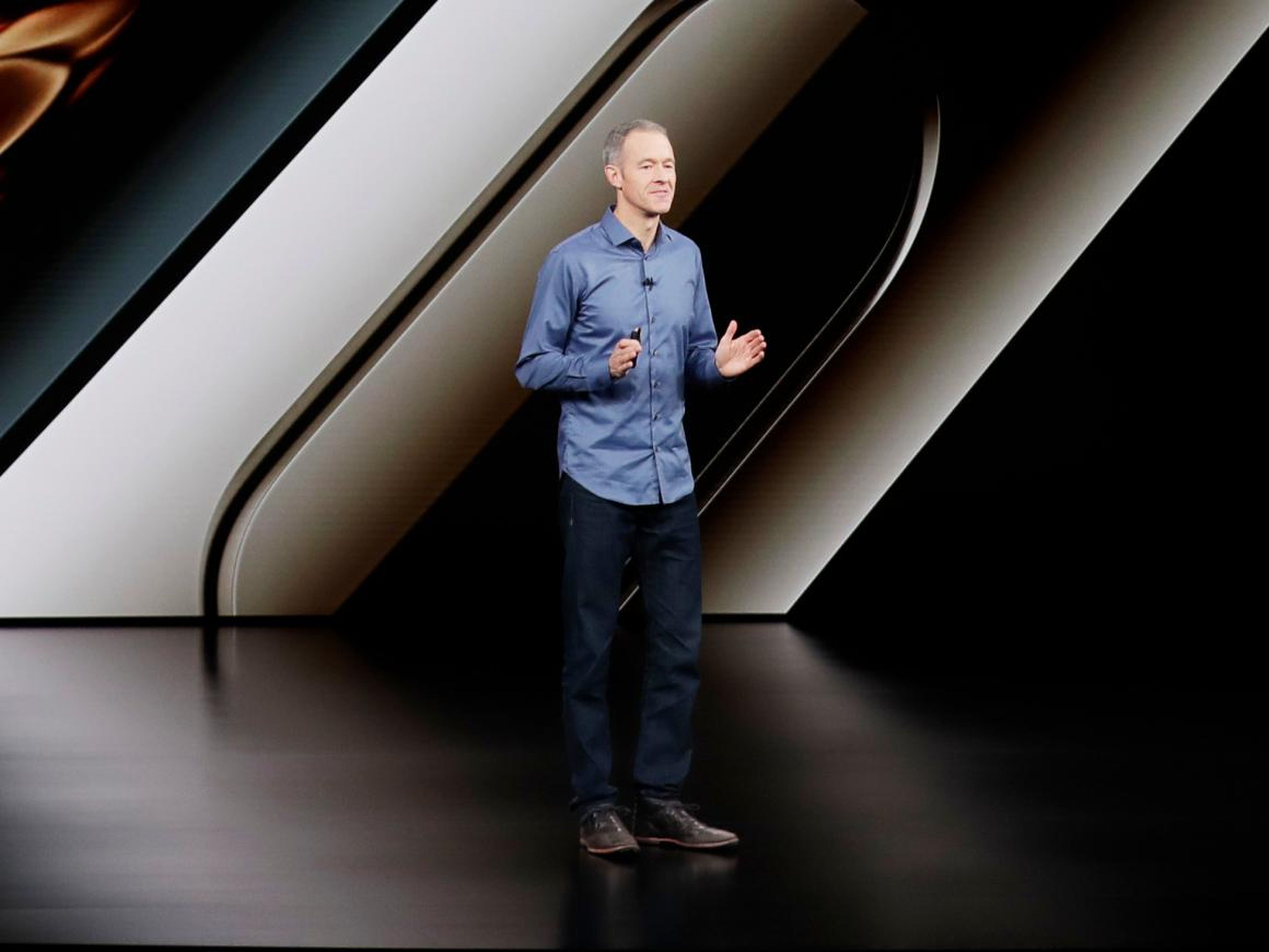 El COO de Apple, Jeff Williams, habla sobre el Apple Watch en septiembre de 2018.