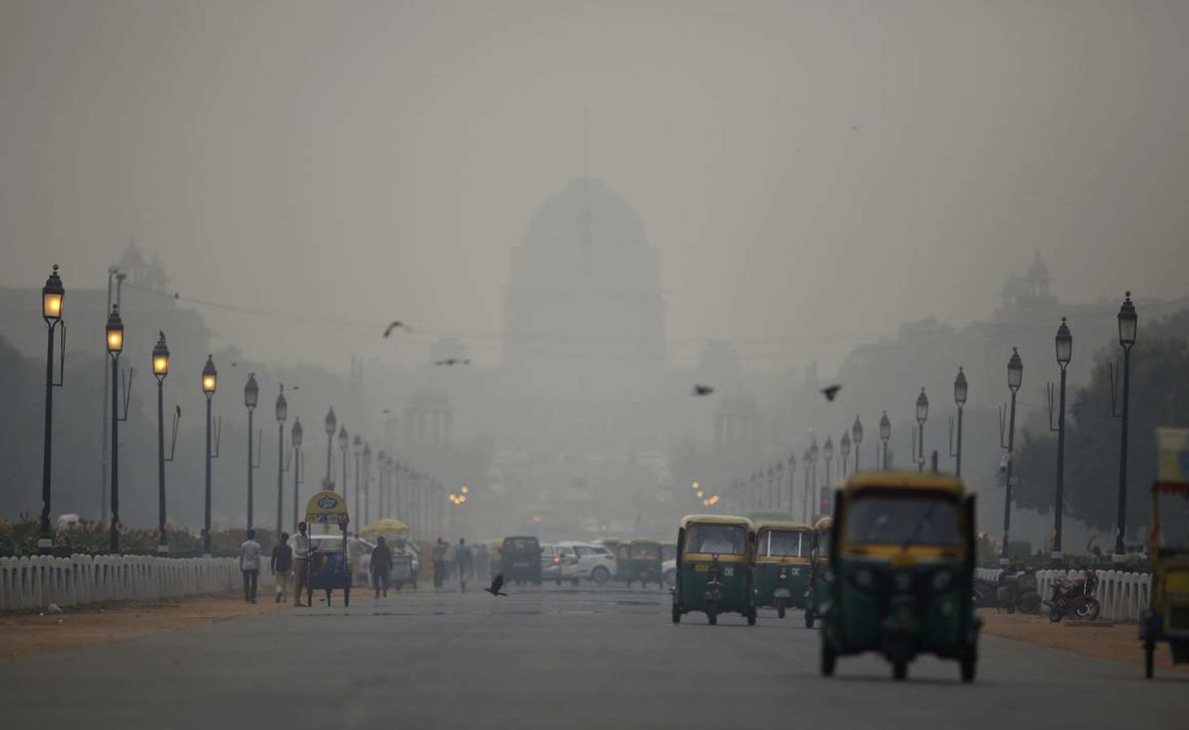 Delhi in smog.