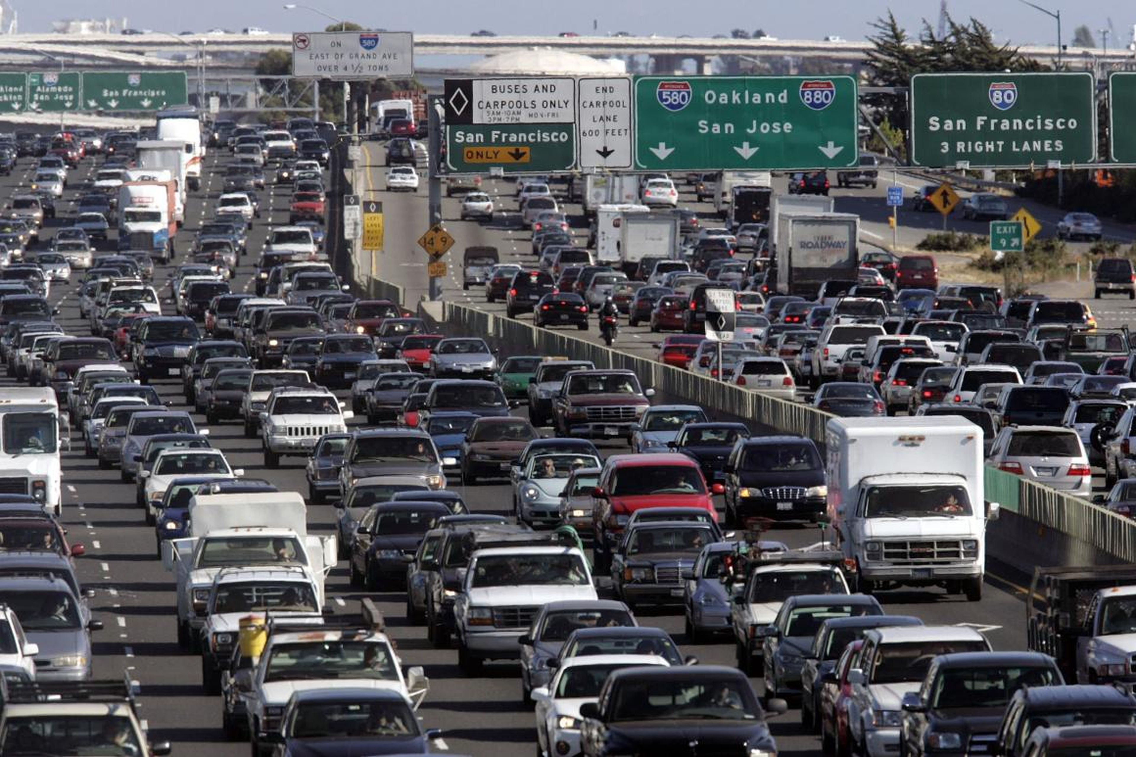 Drivers in San Francisco spends an average of 79 hours stuck in traffic.