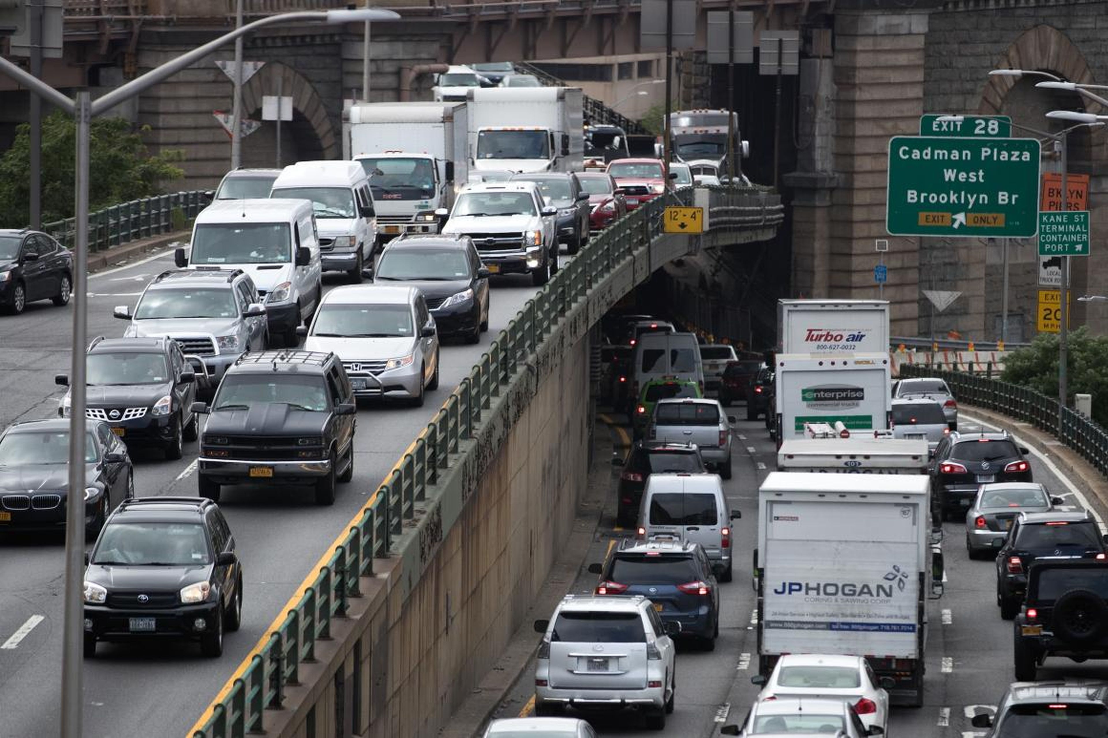 Each New York commuter spends an average of 91 hours a year stuck in traffic.