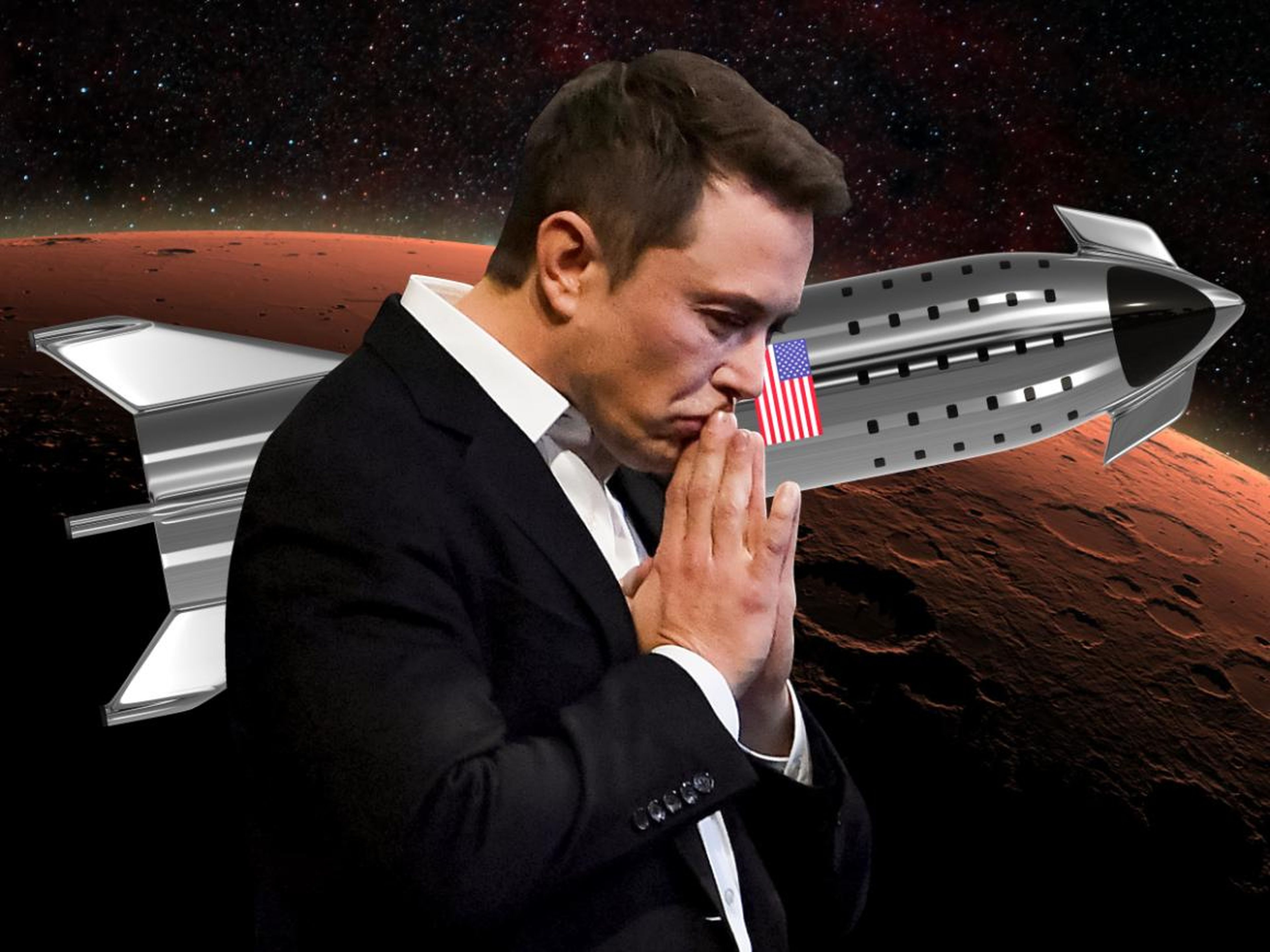 Elon Musk and SpaceX are developing a steel Mars rocket system called Starship.