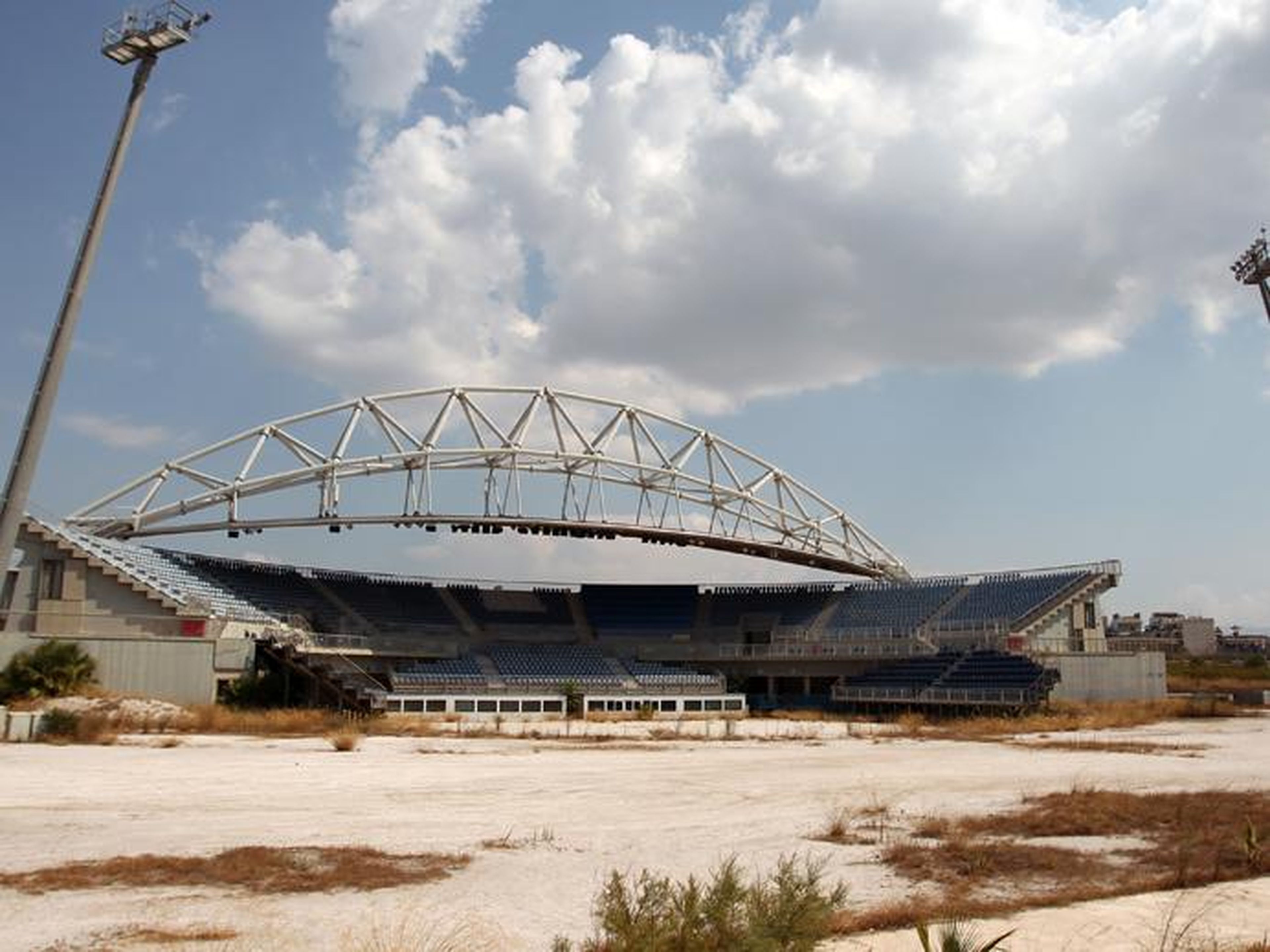 Athens' Olympic volleyball court.