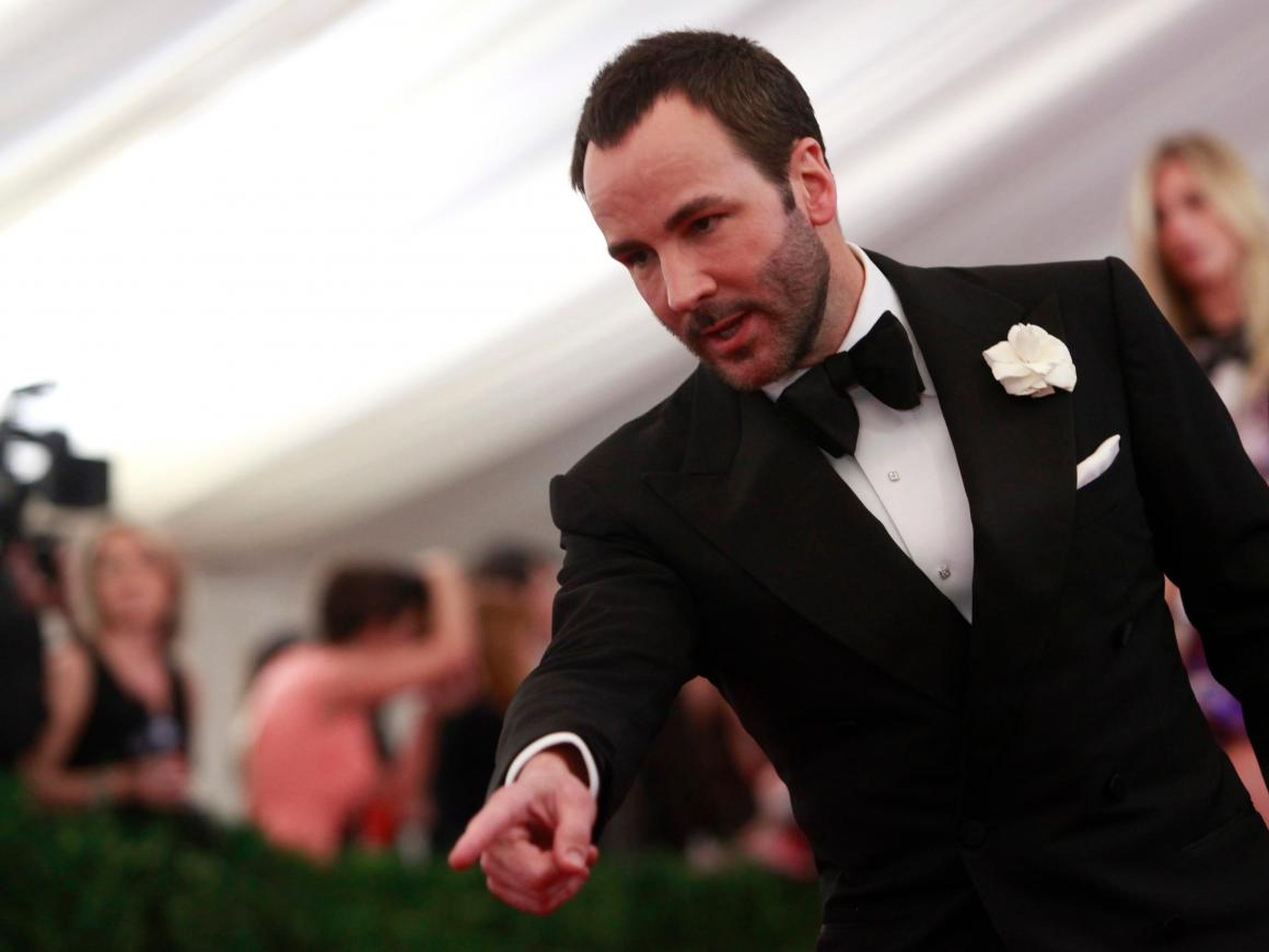Fashion designer Tom Ford attributes his success not to talent but to his energy: He's awake 21 hours a day, getting only three hours' sleep.
