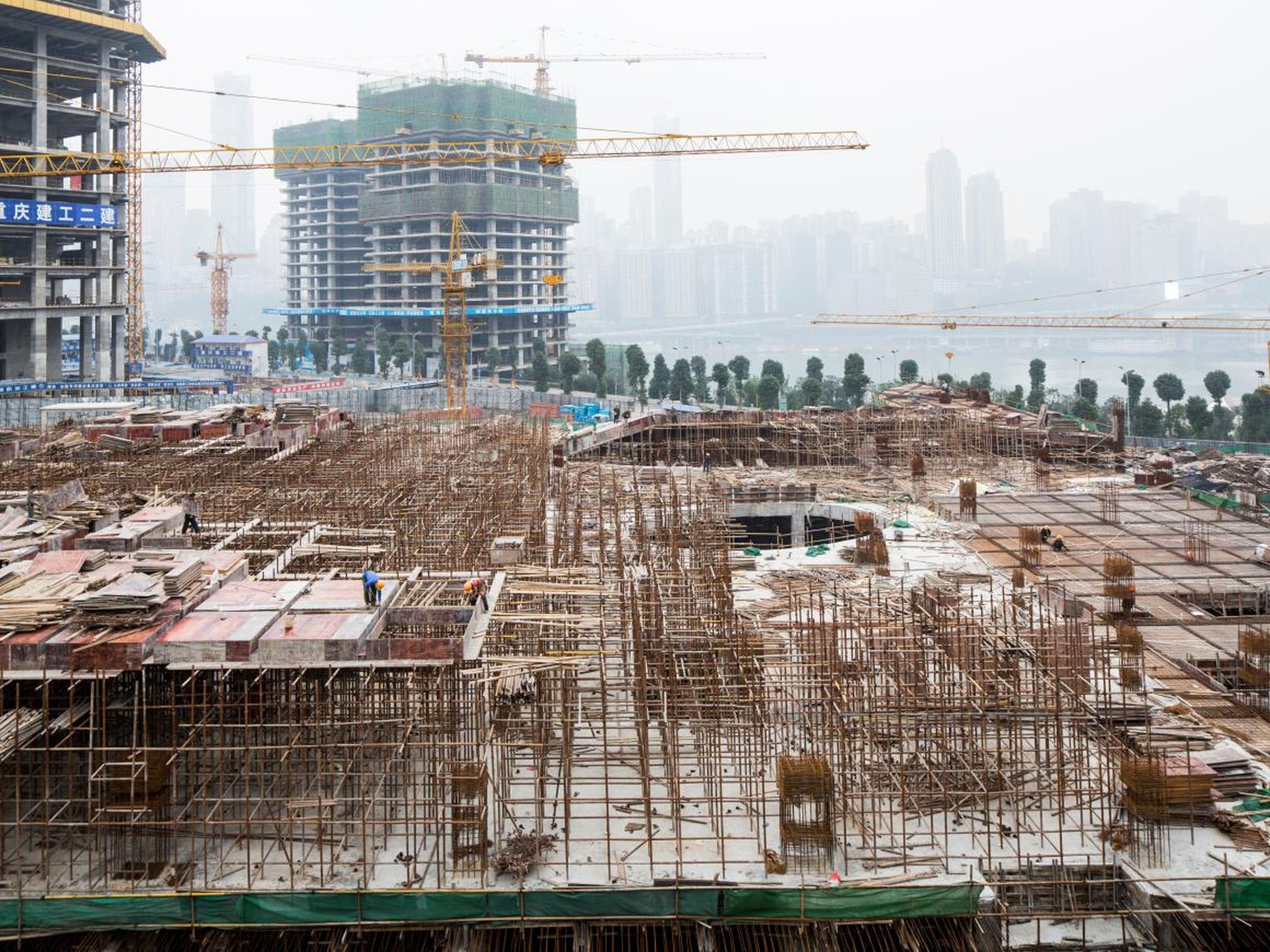 Construction in Chongqing.