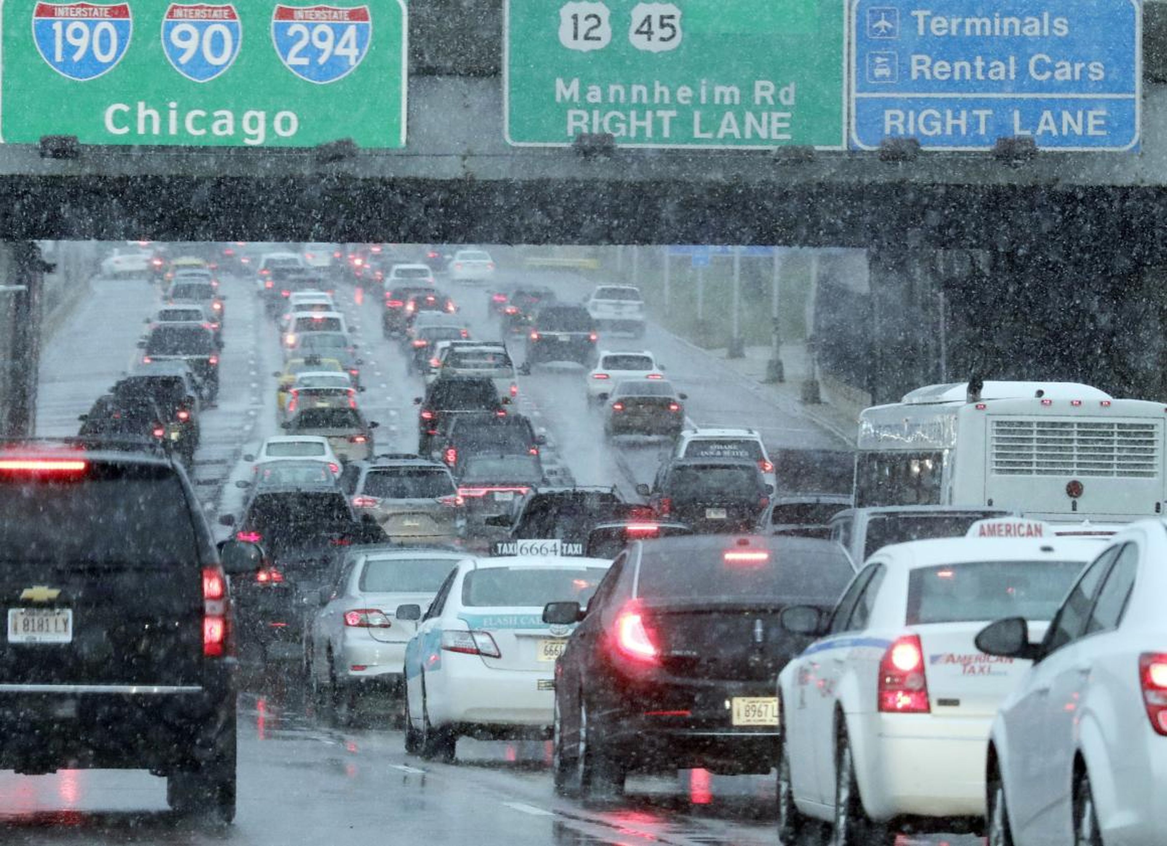 Just imagine the misery of being caught in a Chicago traffic jam in winter.