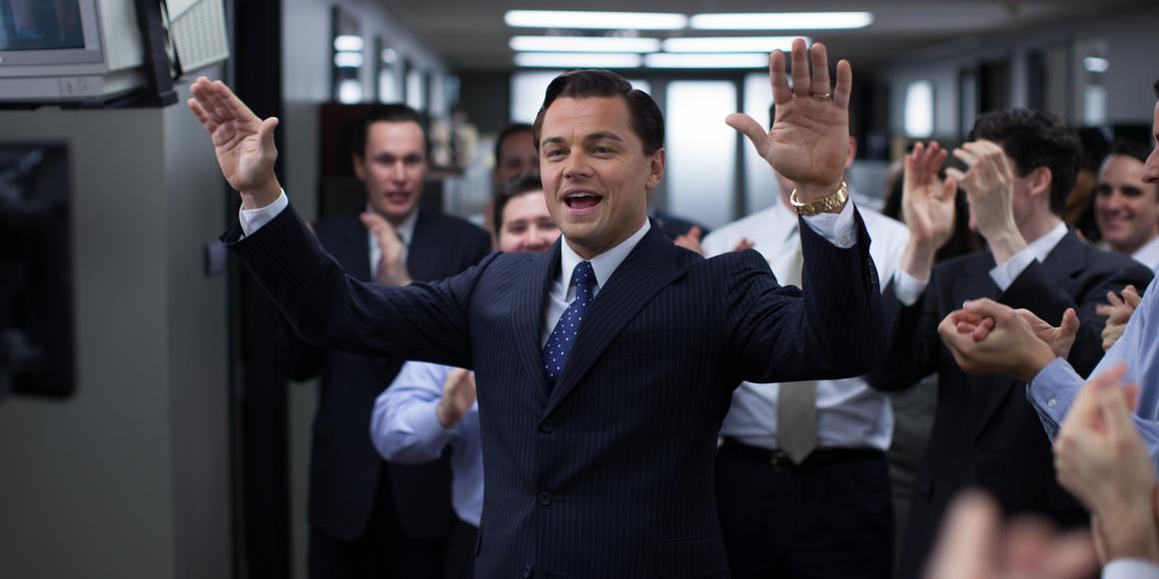 Leonardo DiCaprio interpretó a Belfort in El lobo de Wall Street.