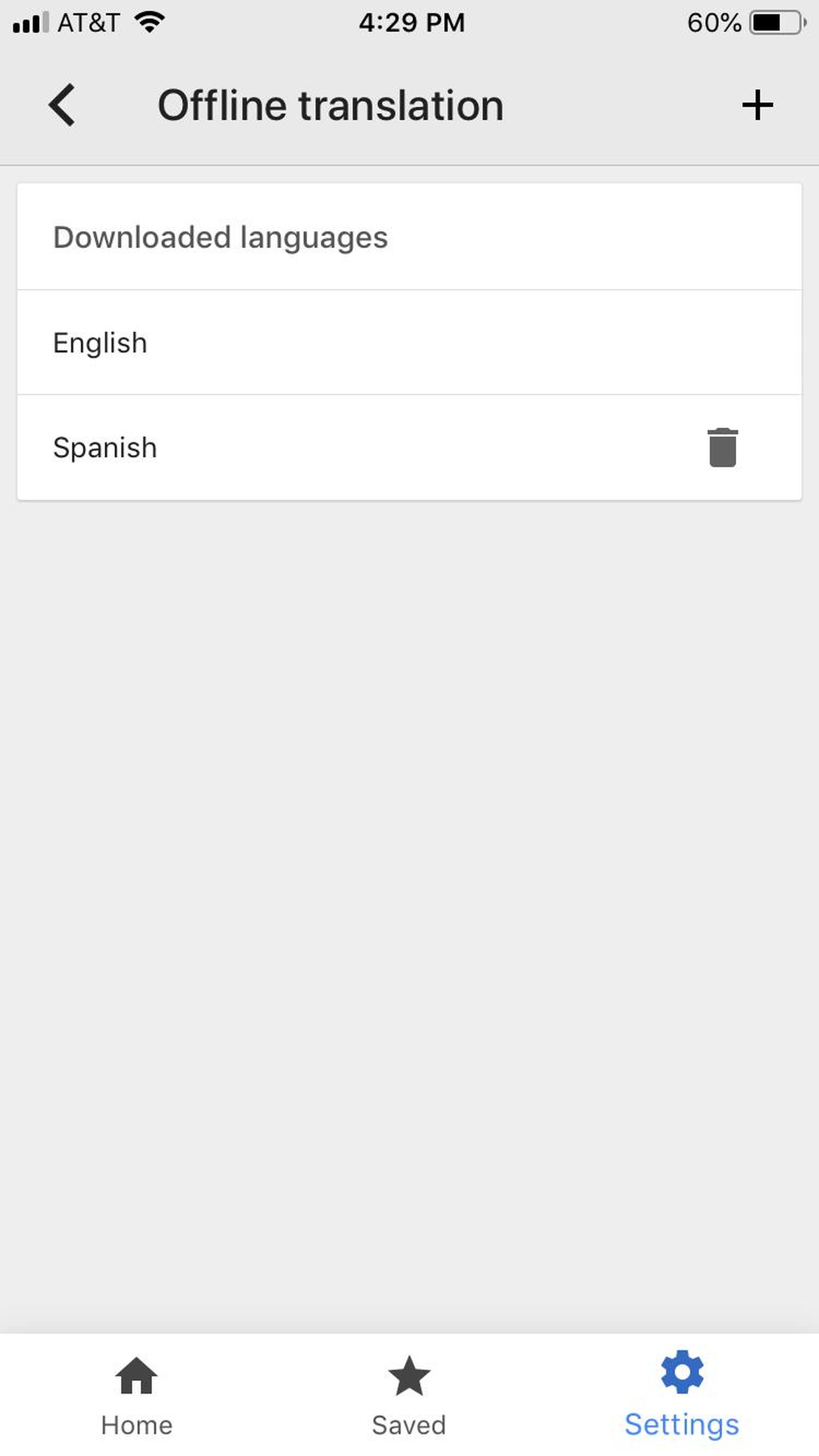 In Settings, find and delete your downloaded languages under "Offline translation."