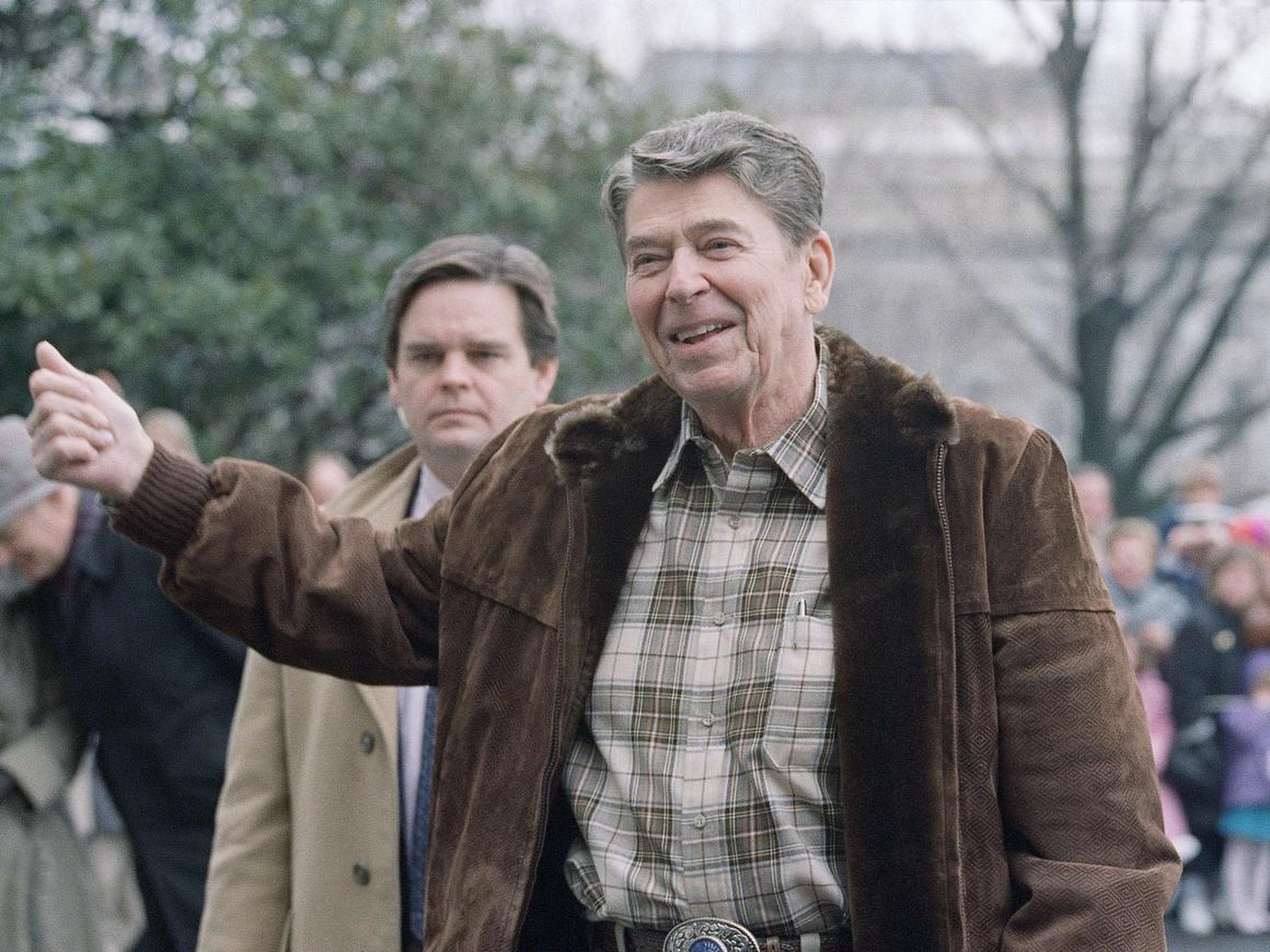 When Reagan returned to Washington after his final trip as president to Camp David in January 1989, he looked quite different.