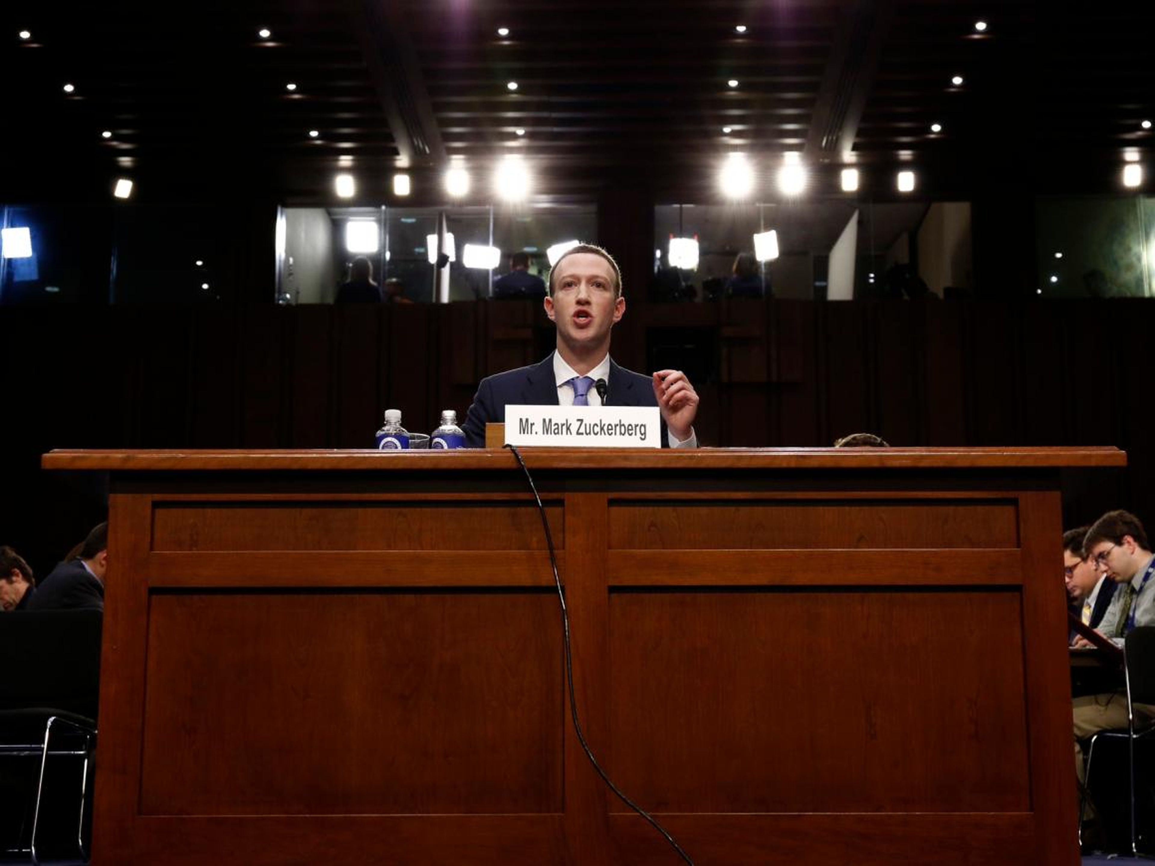 Zuckerberg addressed the scandal in a testimony before Congress in April 2018, saying, "we have made a lot of mistakes in running the company. I think it's pretty much impossible, I believe, to start a company in your dorm room
