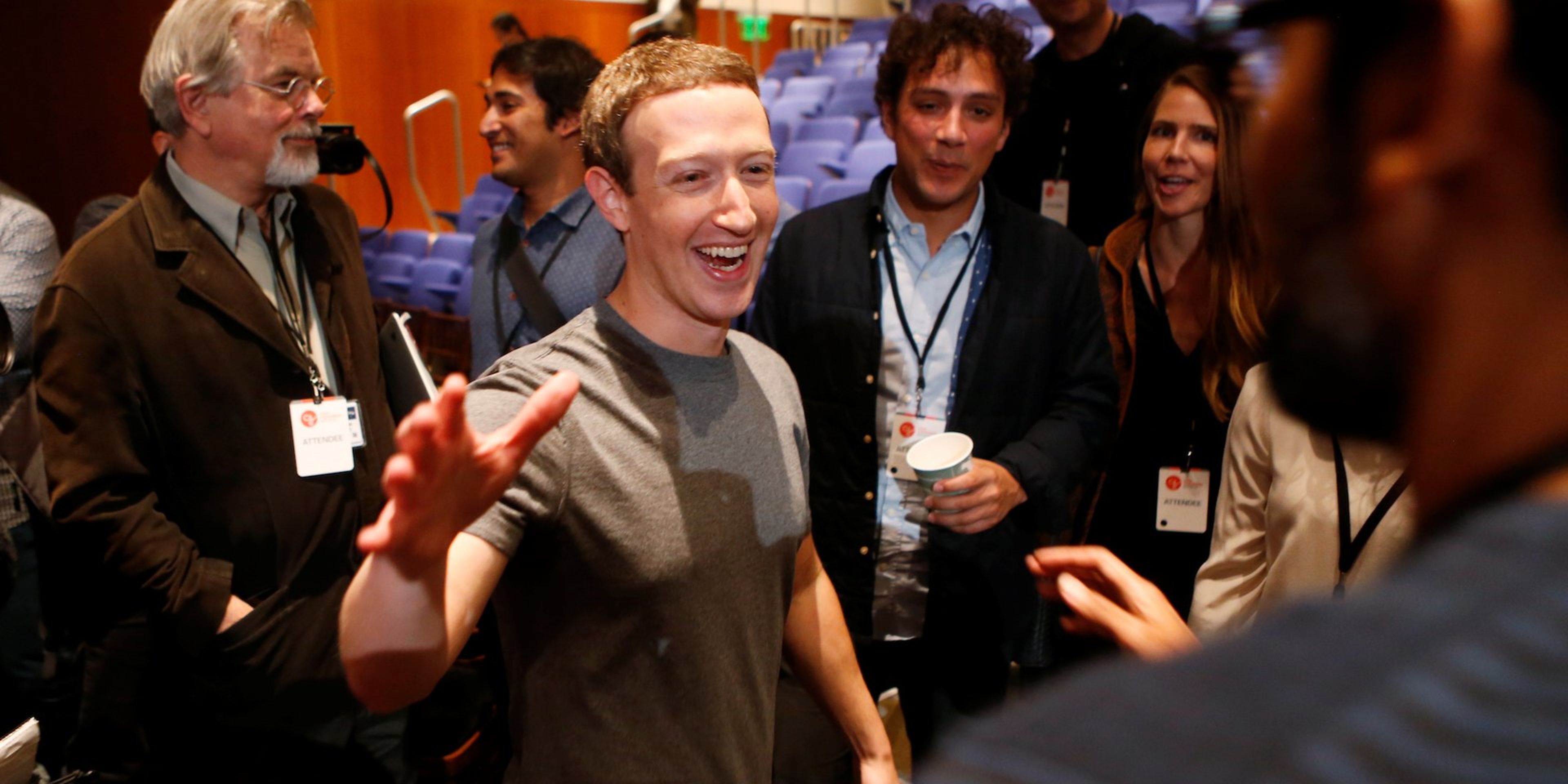 Mark Zuckerberg en un encuentro