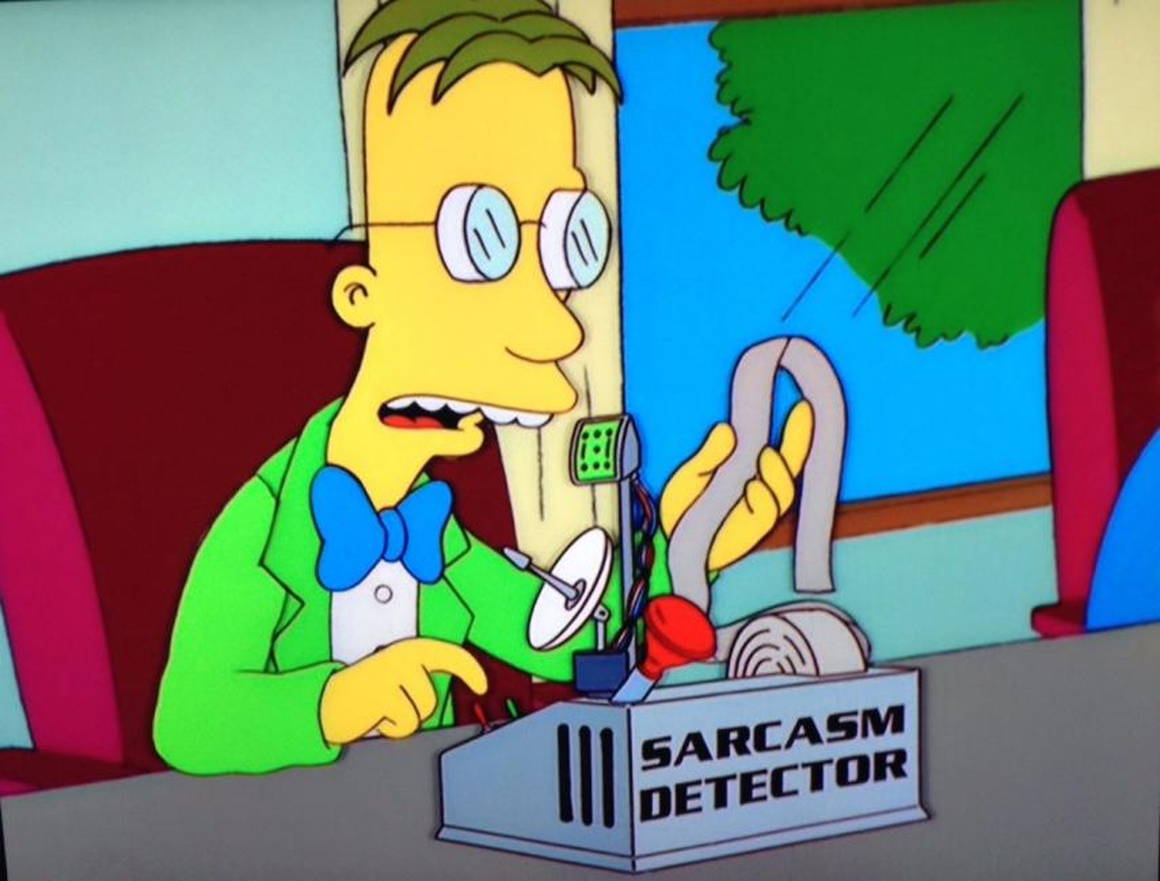 Detector de sarcasmos en 'Los Simpson'.