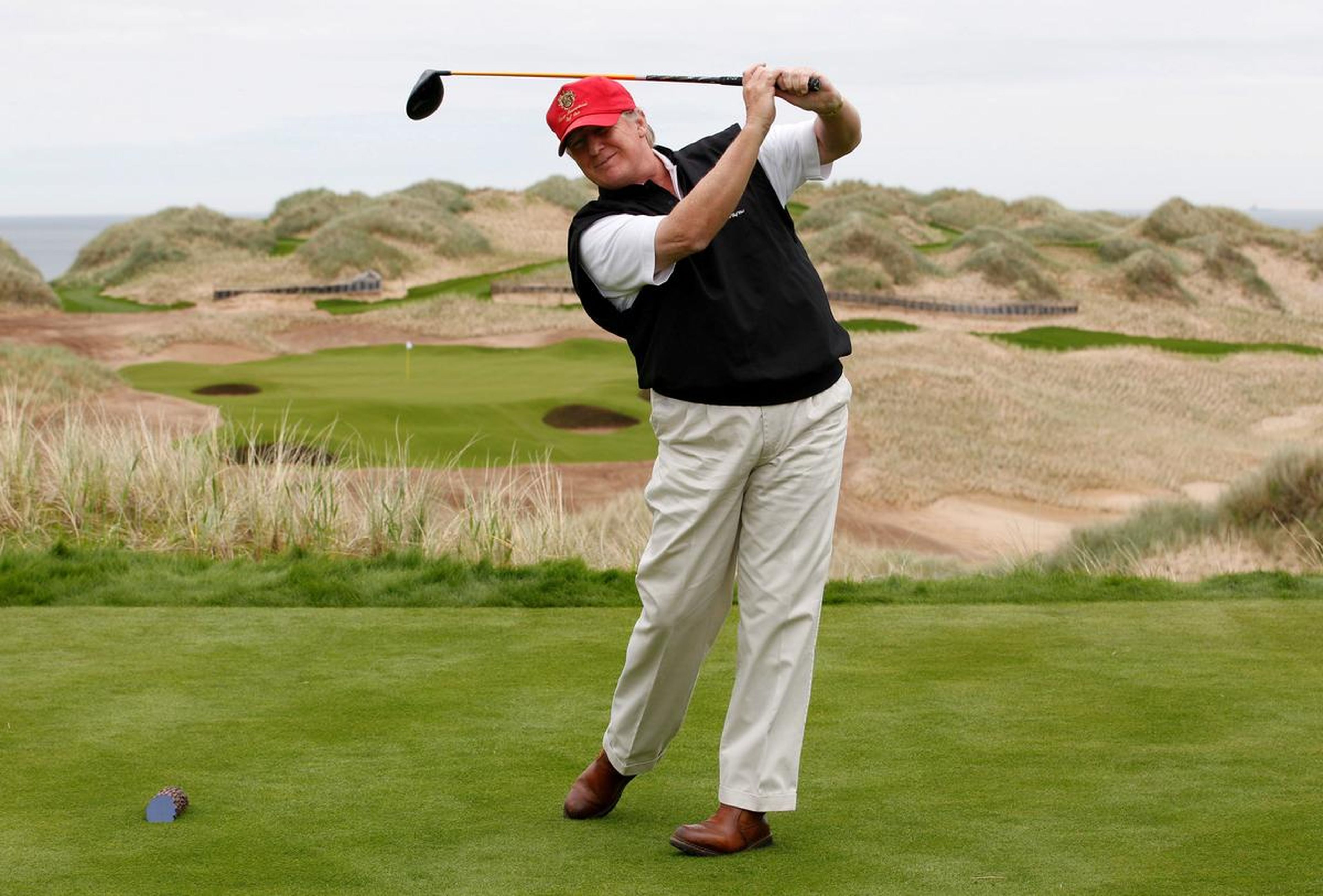 Donald Trump, en su campo de golf.