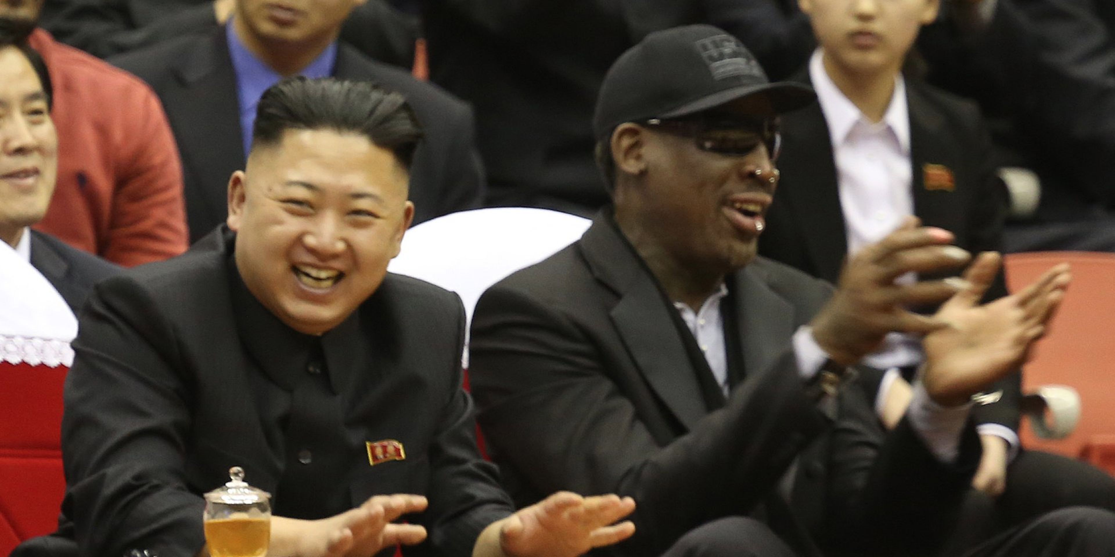 Kim Jong-Un, junto a Dennis Rodman.