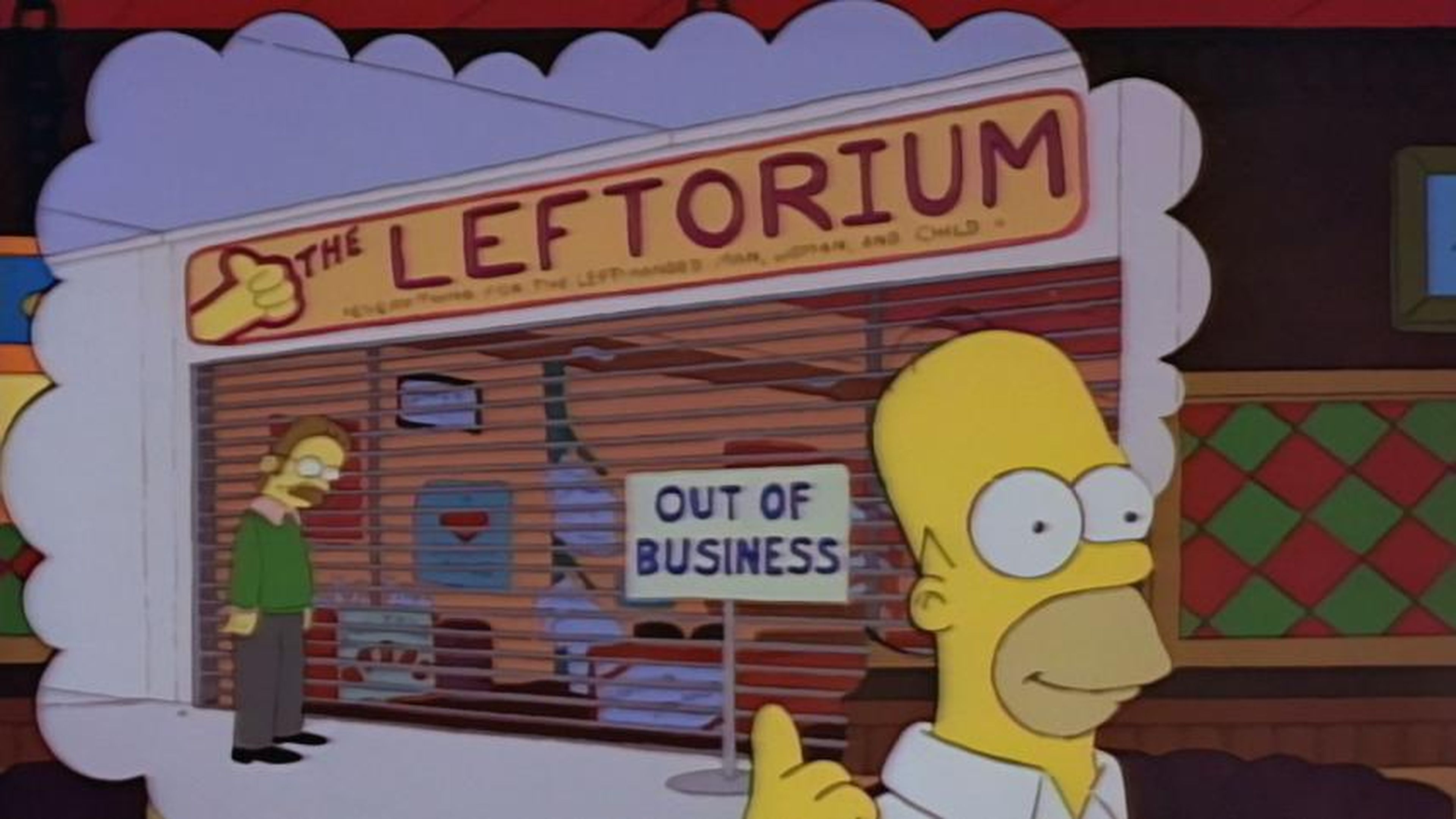 La tienda para zurdos de Ned Flanders.