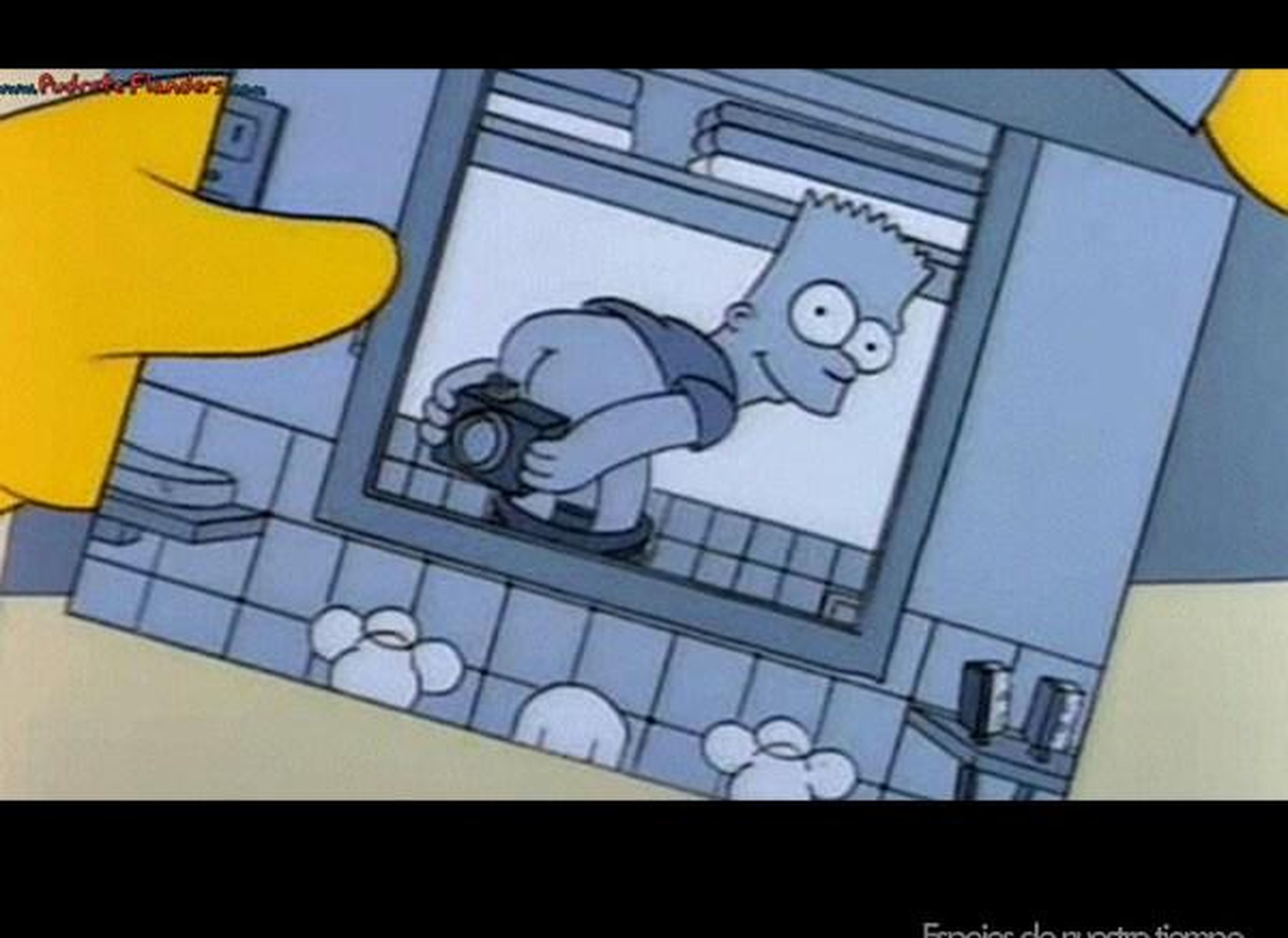 Selfie del culo de Bart Simpson.
