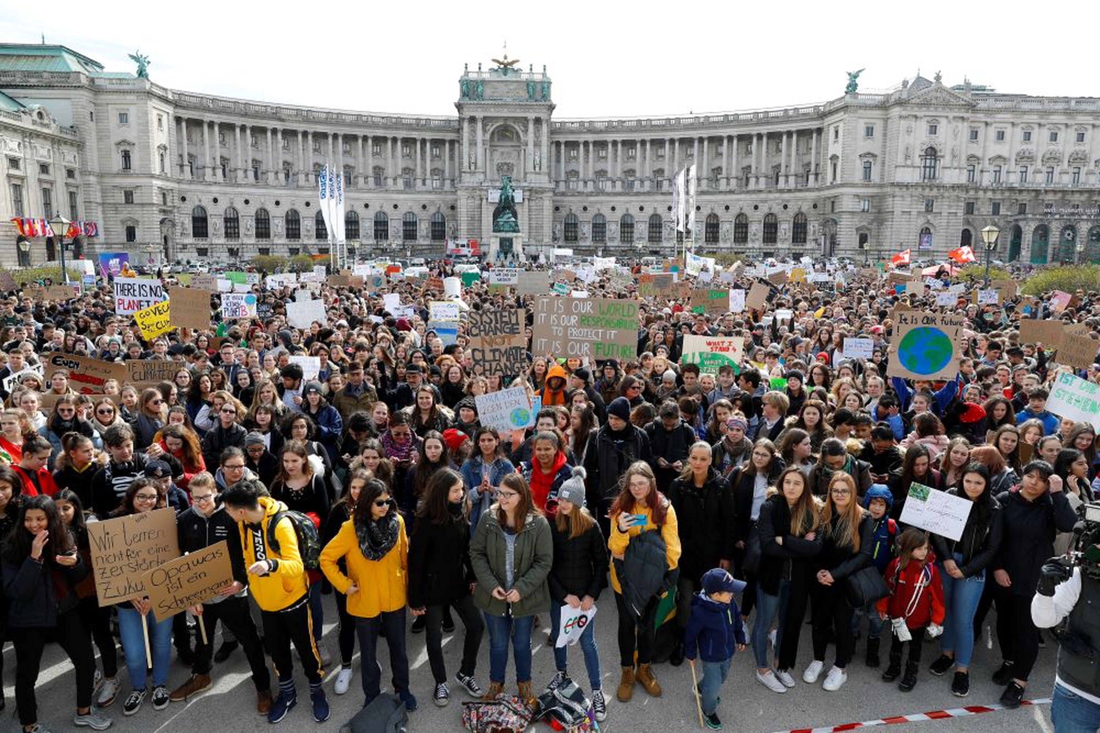 Huelga por el cambio climático en Viena