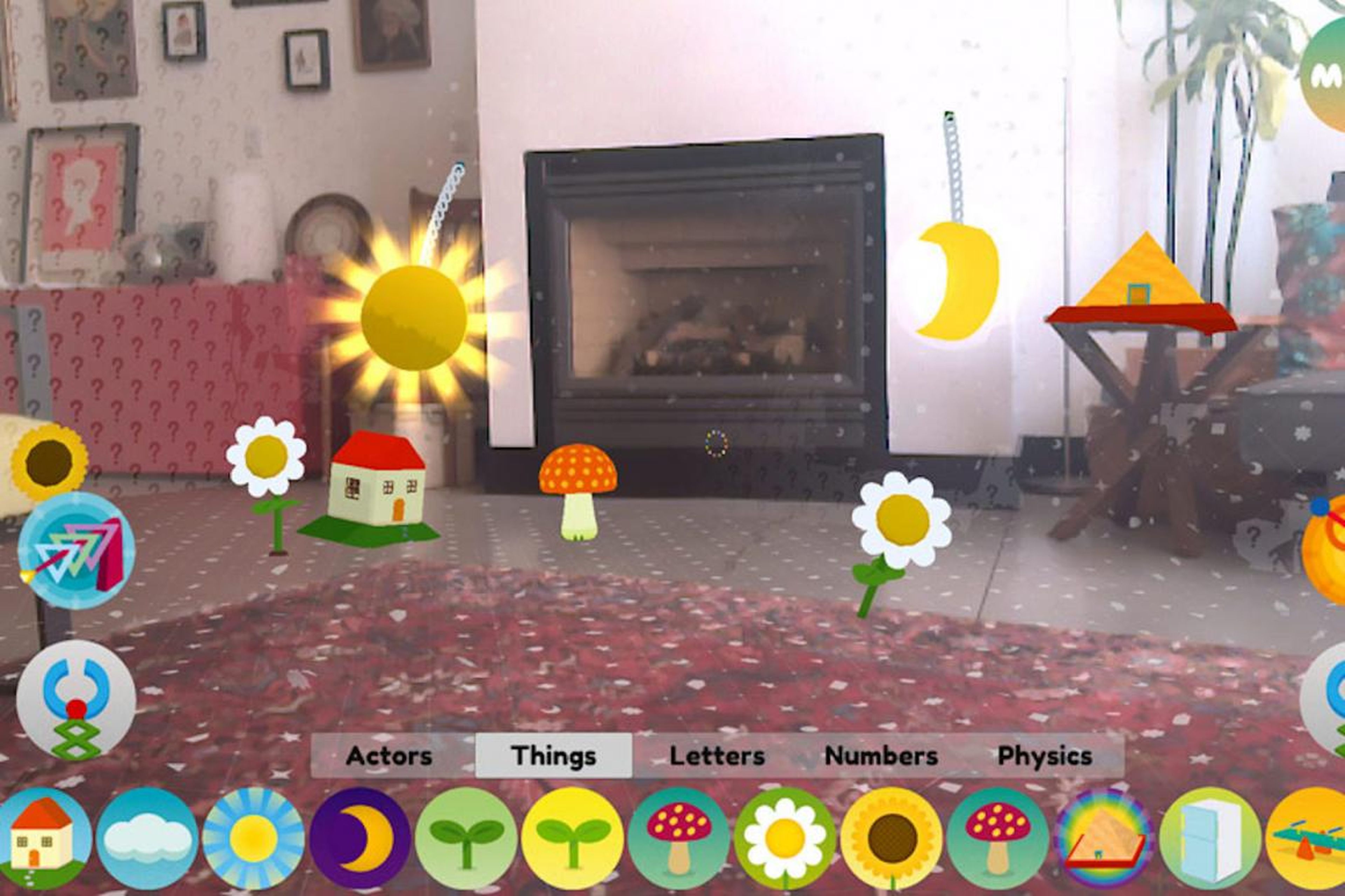 Una aplicación de Project Tango para niños, que inserta objetos virtuales en el mundo real.