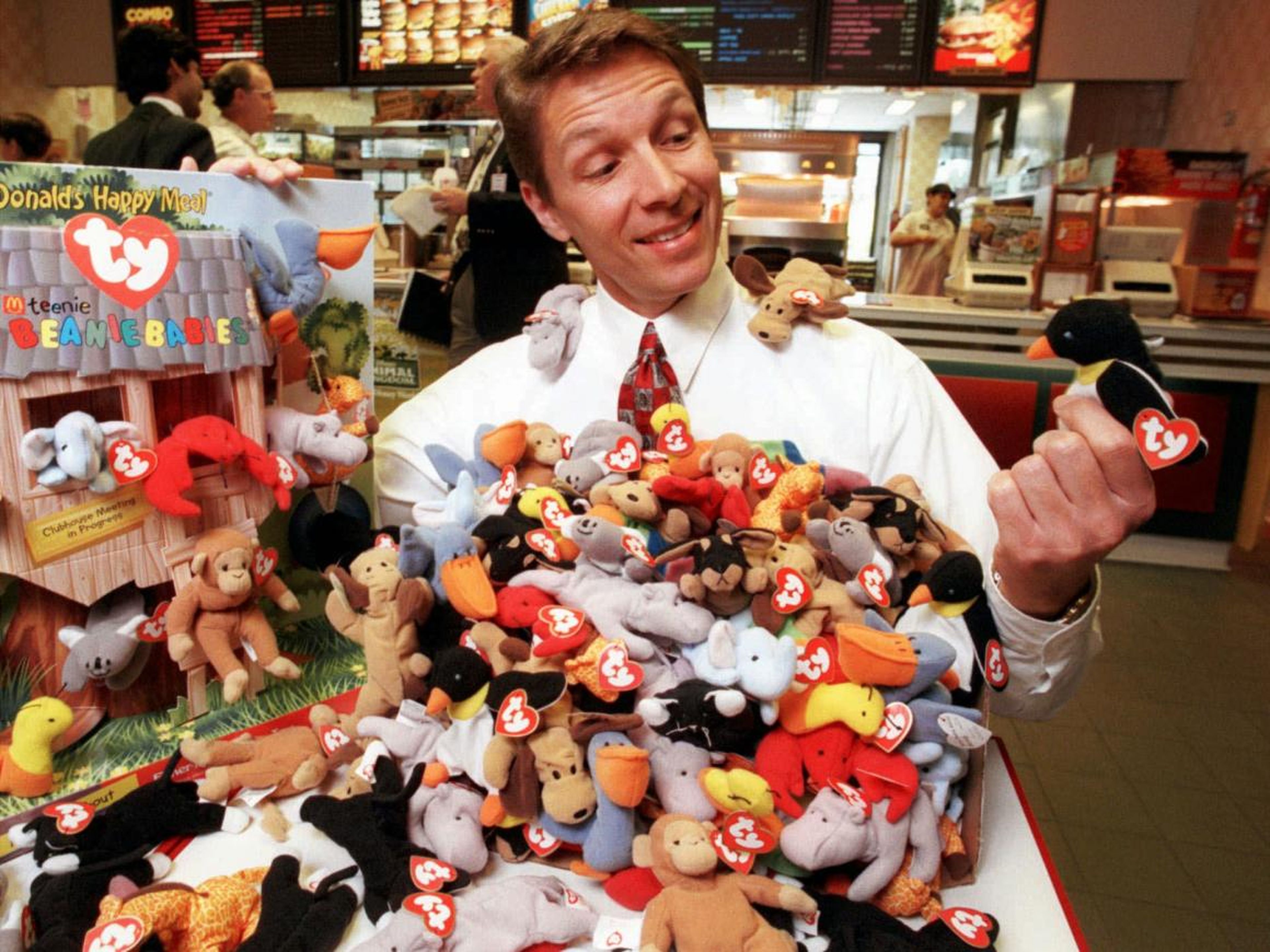 Miniature Beanie Babies were once included in McDonald's Happy Meals.