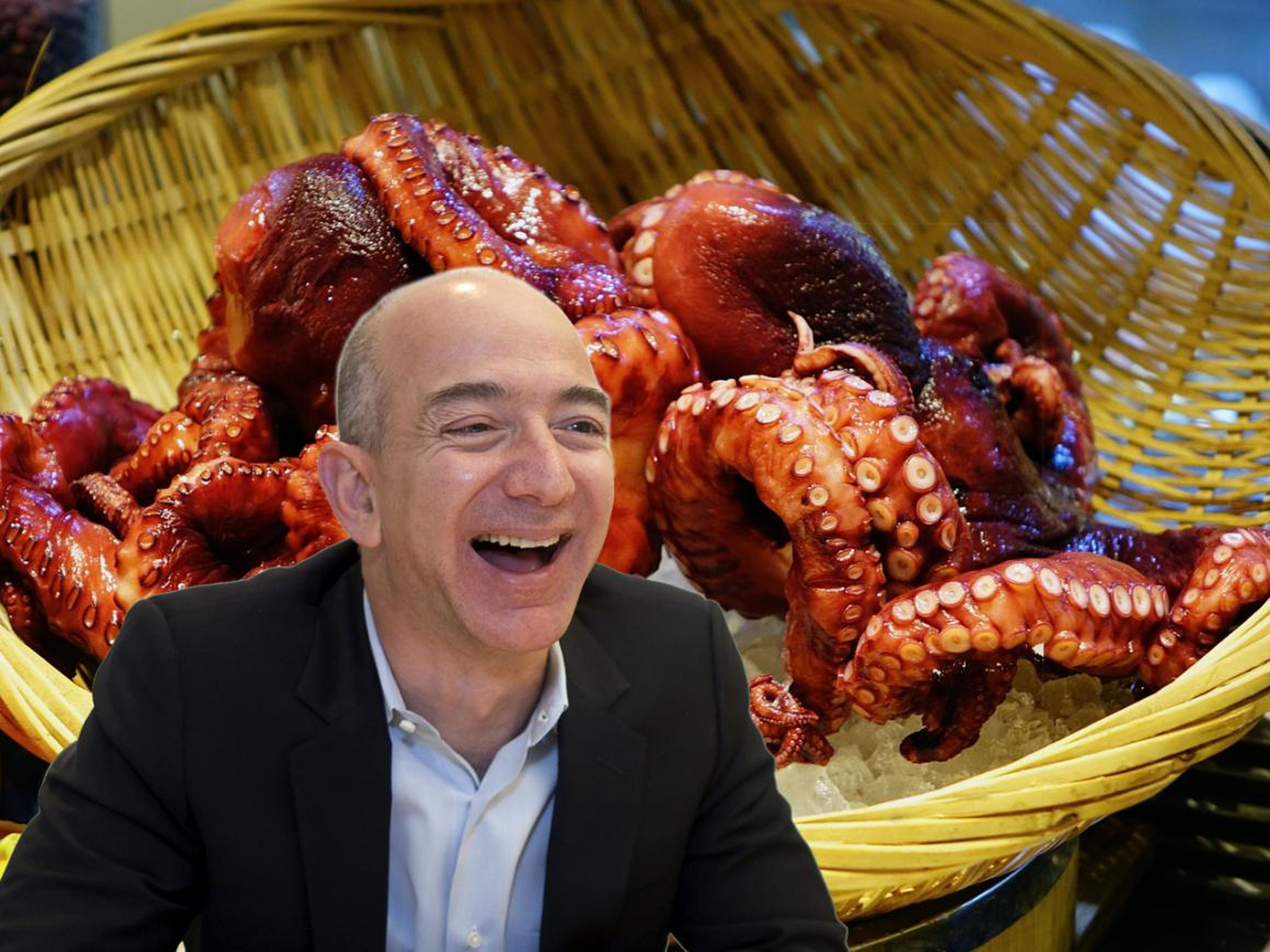 Jeff Bezos on a horse.
