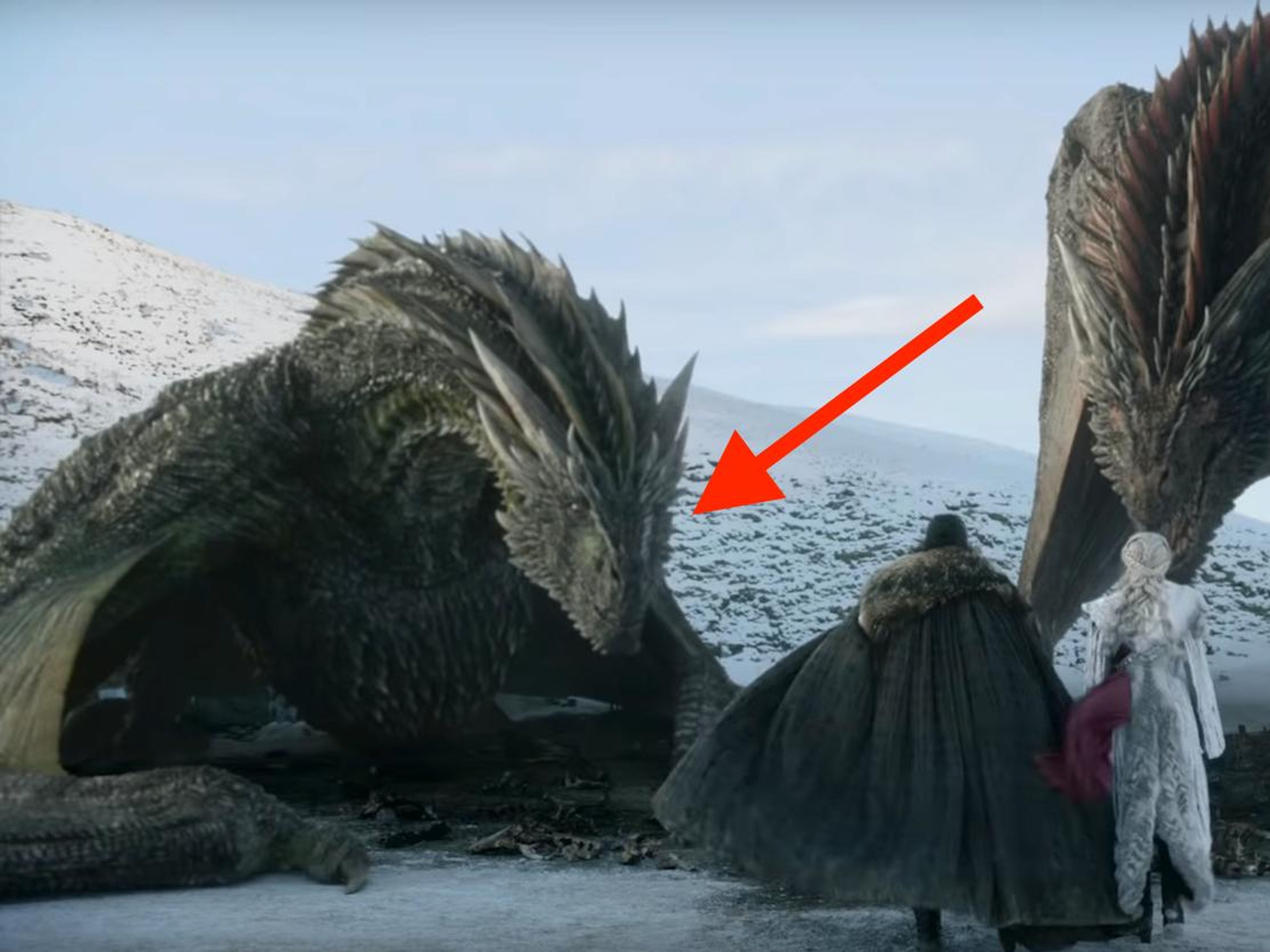 El dragón de Dany, Rhaegal, está más cerca de Jon Nieve en el nuevo tráiler de la temporada ocho de Juego de Tronos.