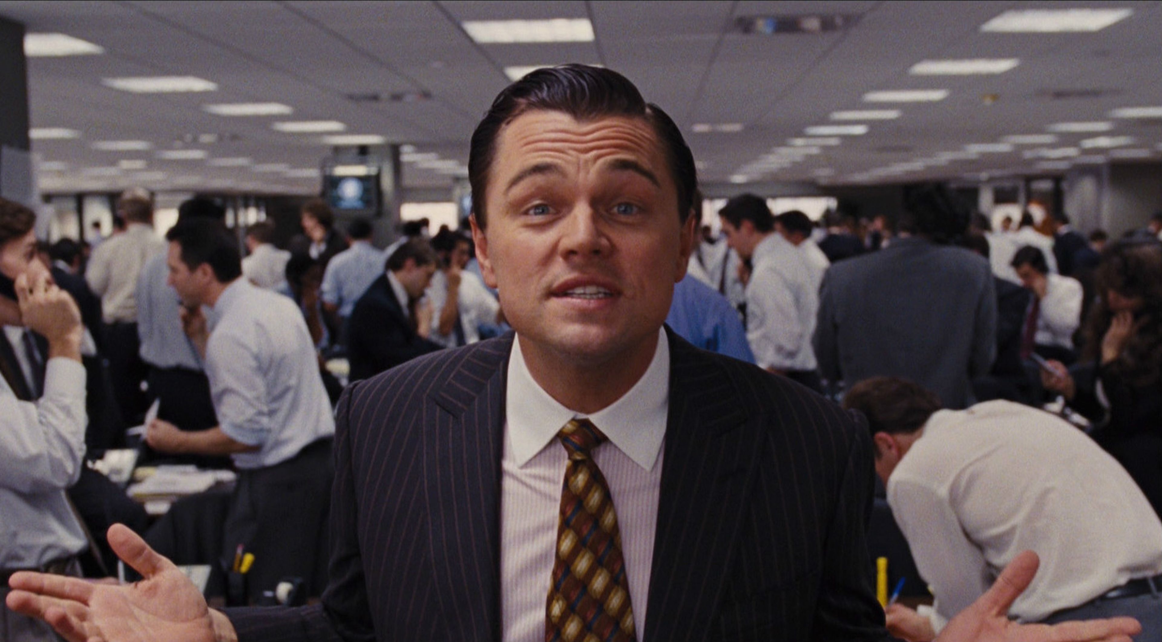 Leonardo DiCaprio, en 'El lobo de Wall Street'.