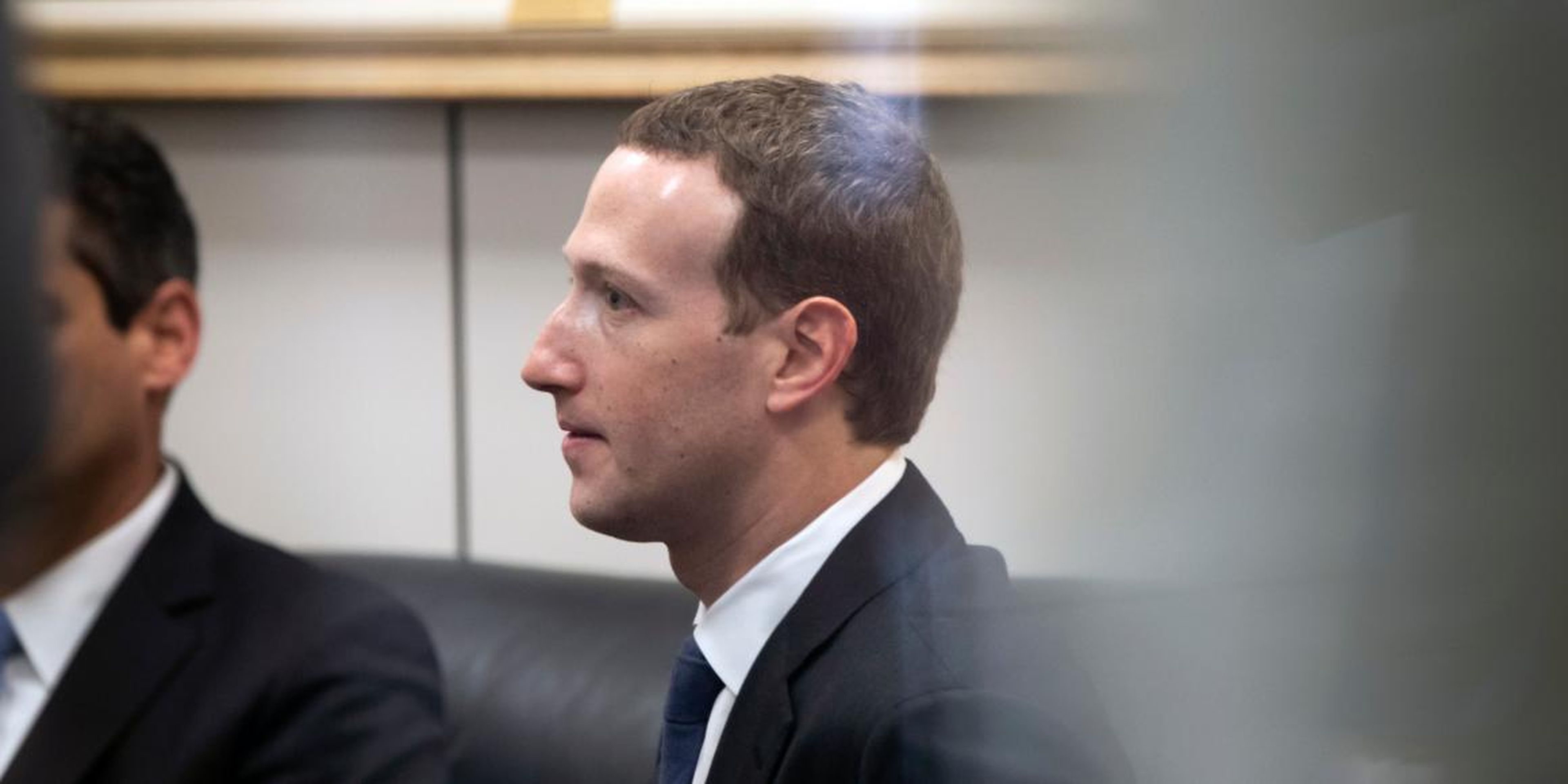 El CEO de Facebook, Mark Zuckerberg, en el capitolio de Washington en abril de 2018.