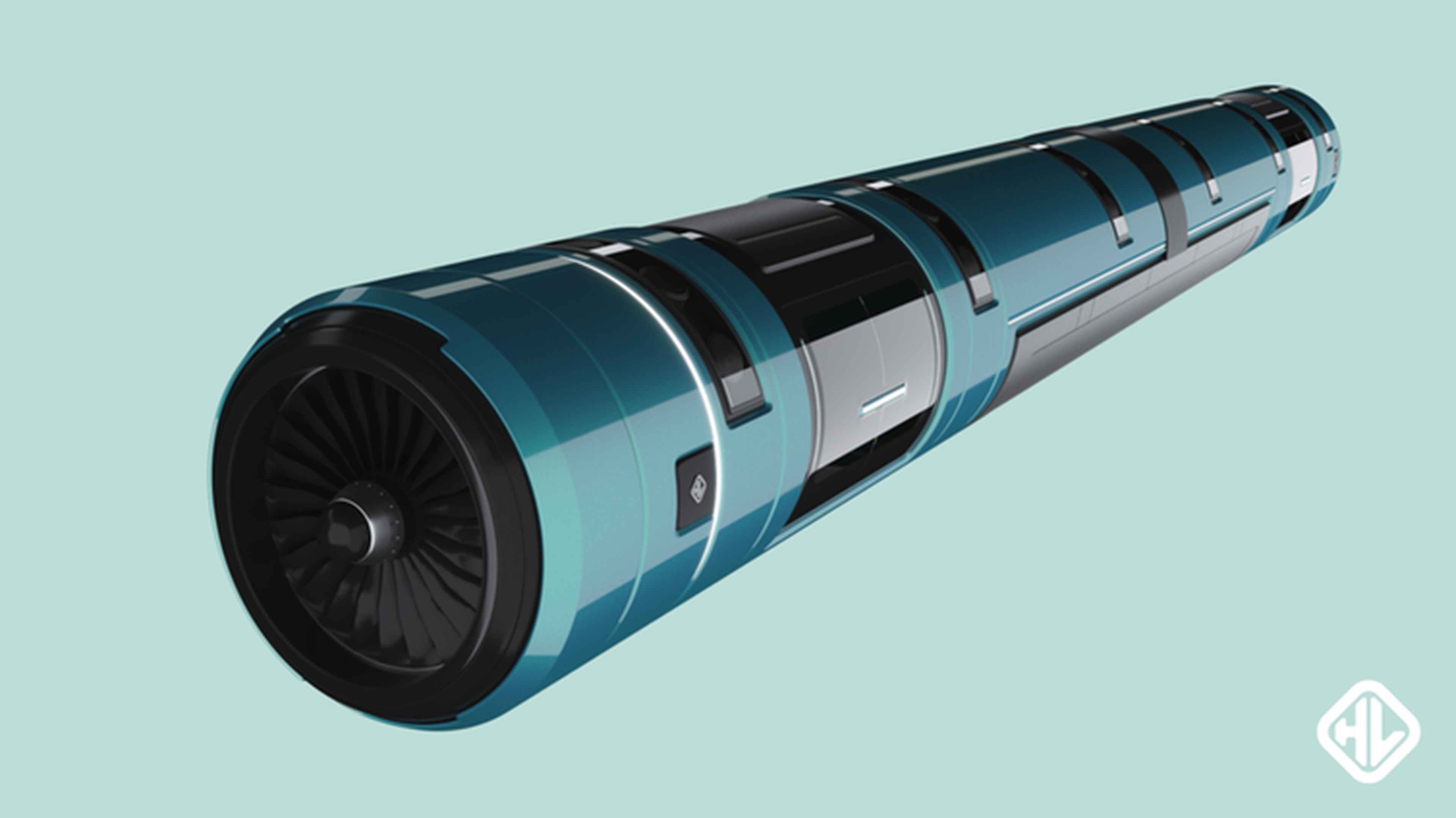 Concepto de Hyperloop del equipo de la UPV ganador del concurso de SpaceX en el 2016.