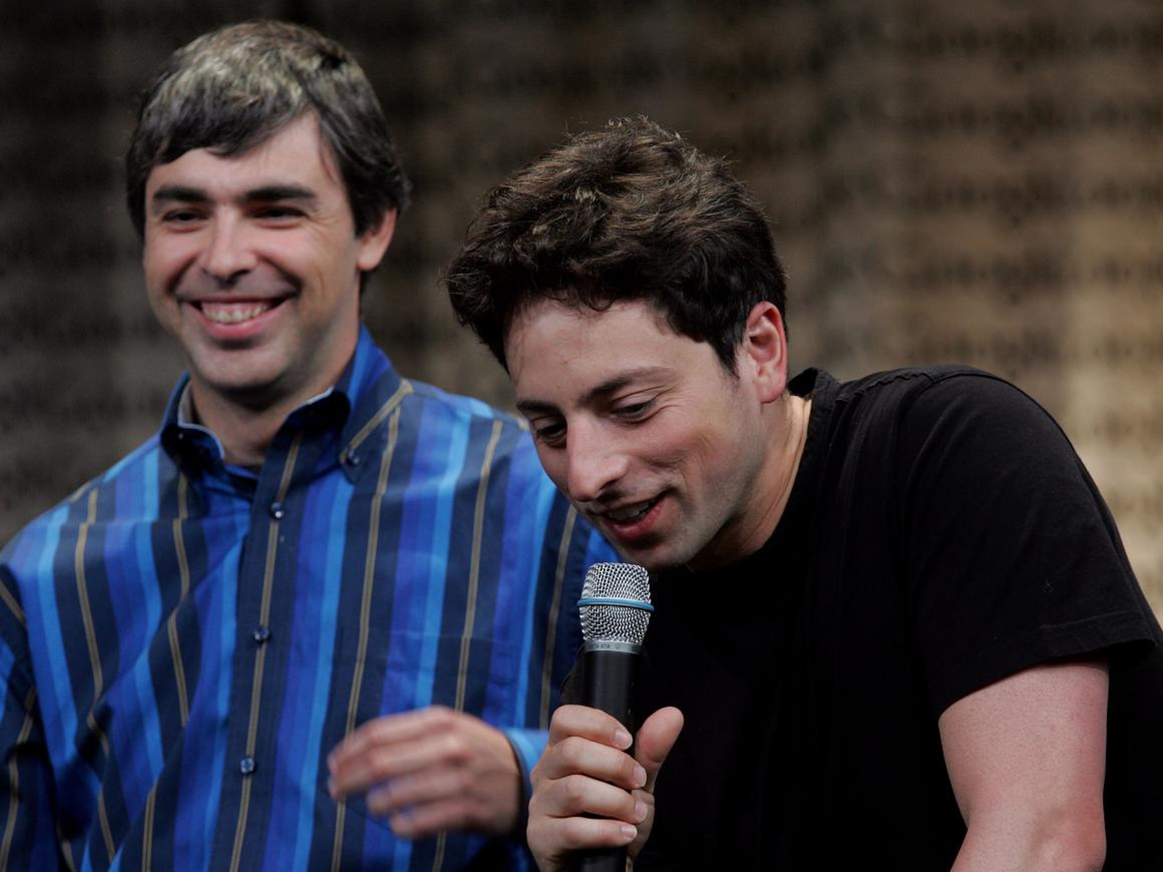 Larry Page, left, and Sergey Brin.