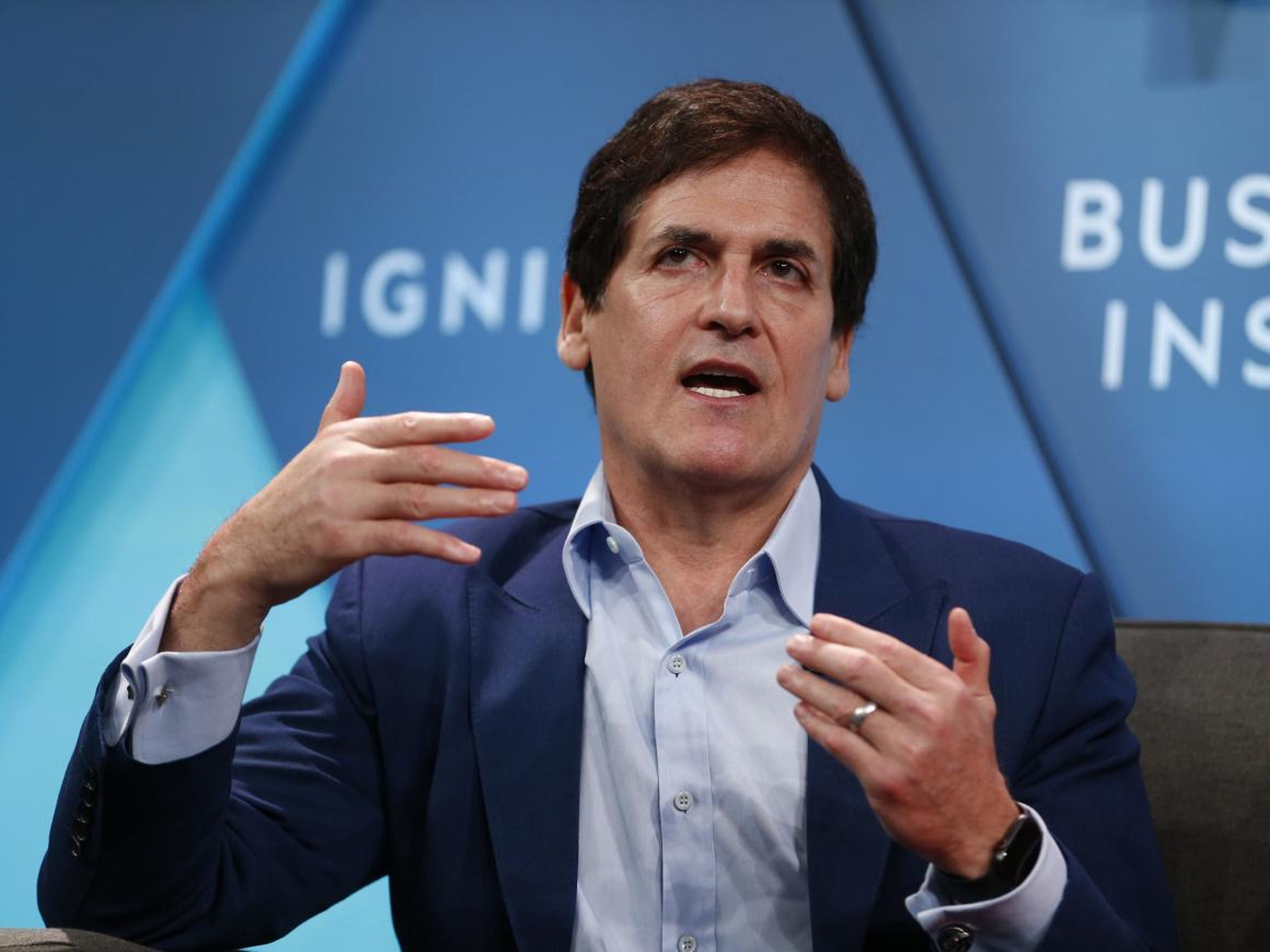 Investor Mark Cuban owns three jets. The billionaire said in a 2017 interview that owning a private plane was his "all-time goal," because "the asset I value the most is time, and that bought me time."