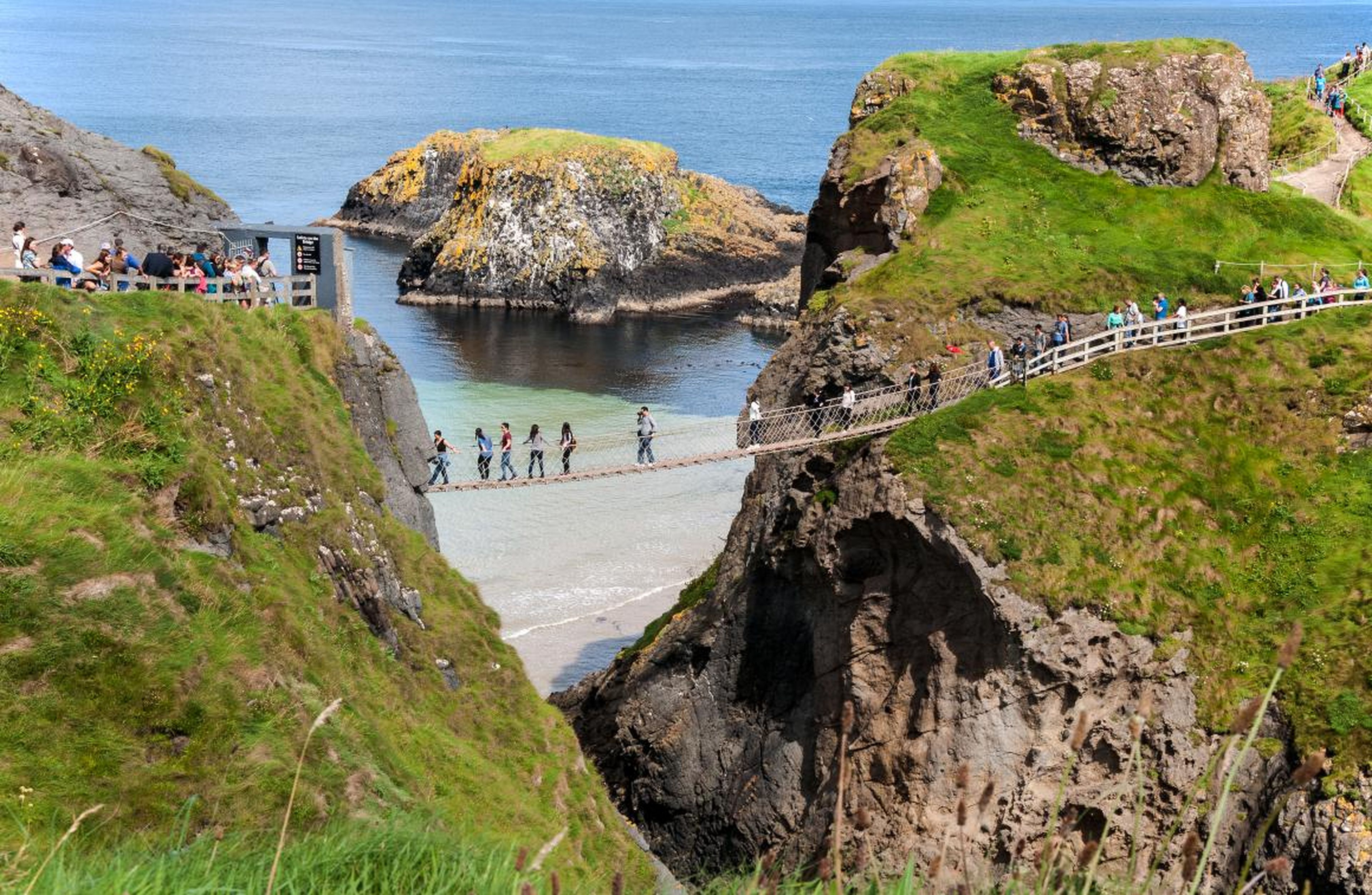 The Carrick-a-Rede Rope Bridge in Northern Ireland.