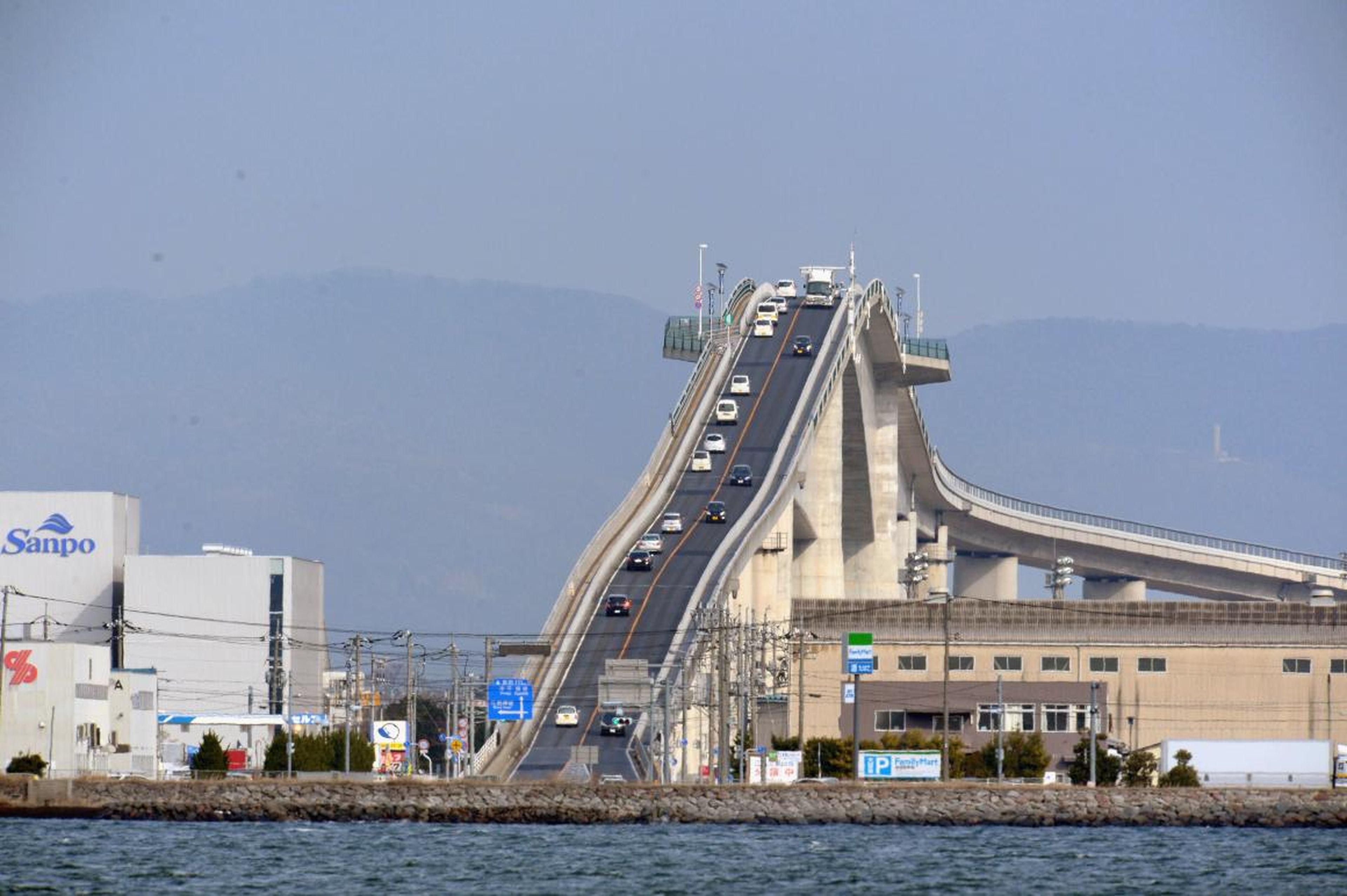 The Eshima Ohashi Bridge in Japan.