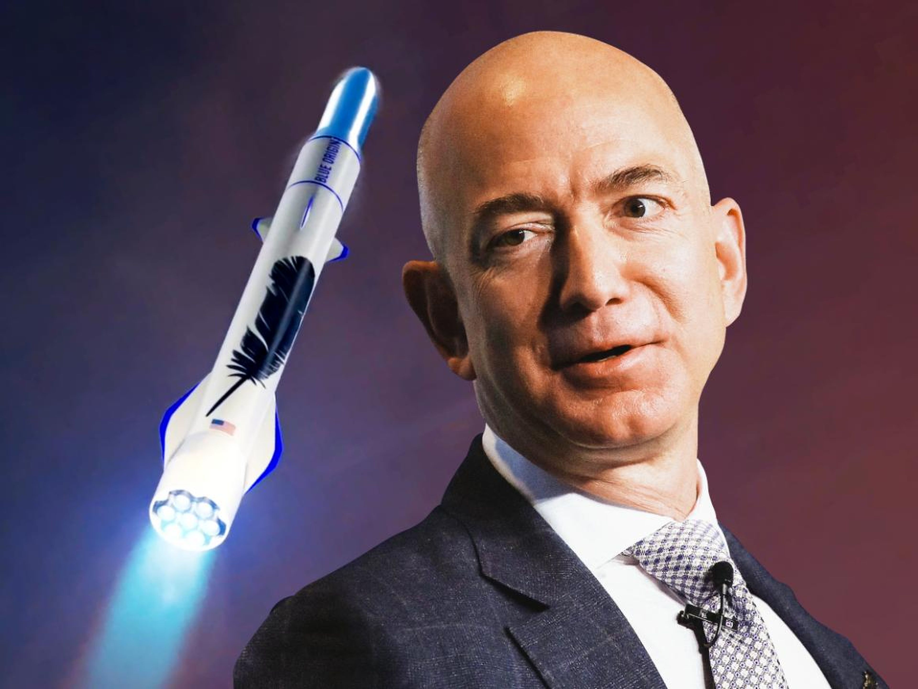 Jeff Bezos fundó Blue Origin, una compañía de cohetes que intenta reducir drásticamente el coste del acceso al espacio.