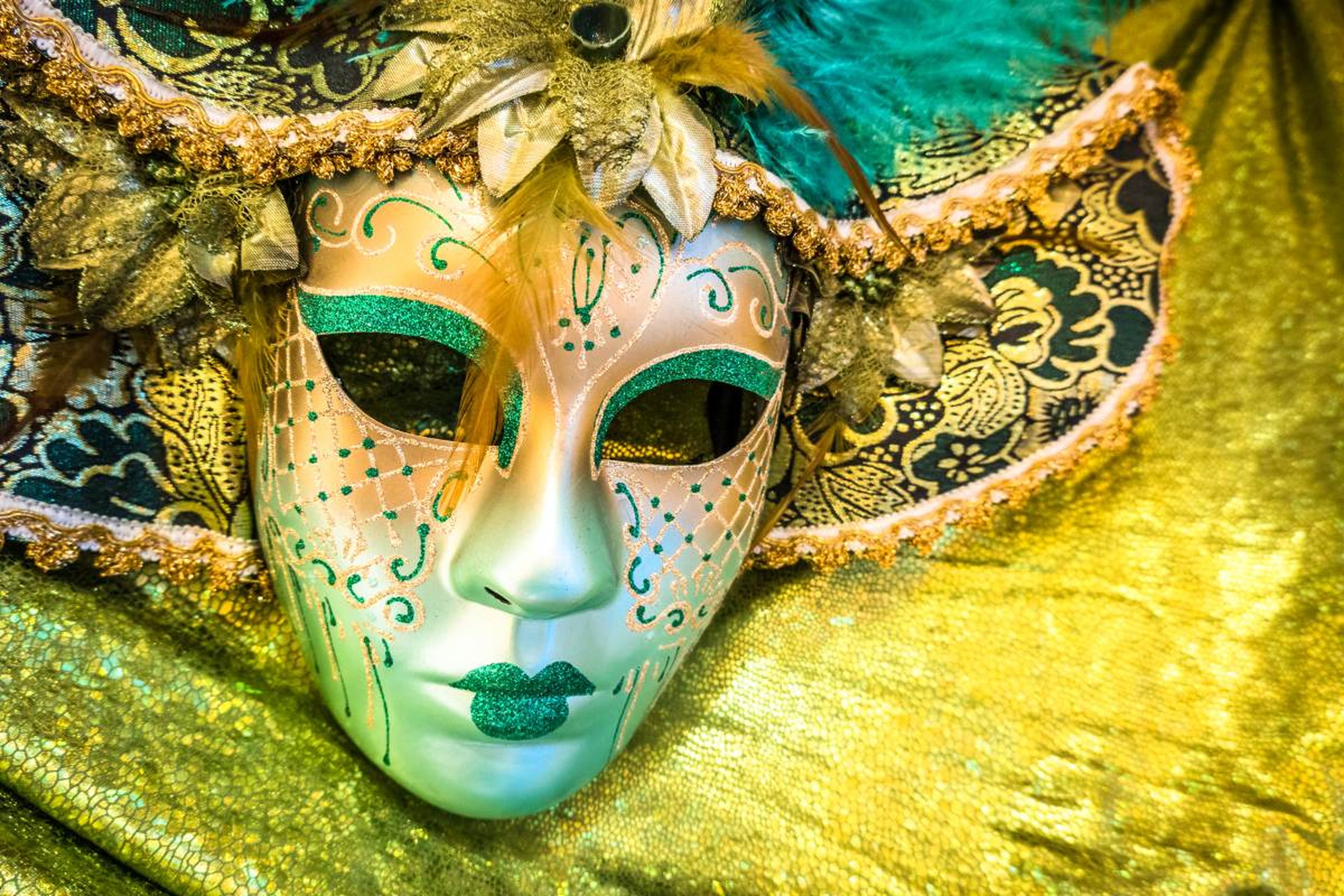 Una máscara veneciana de Carnaval