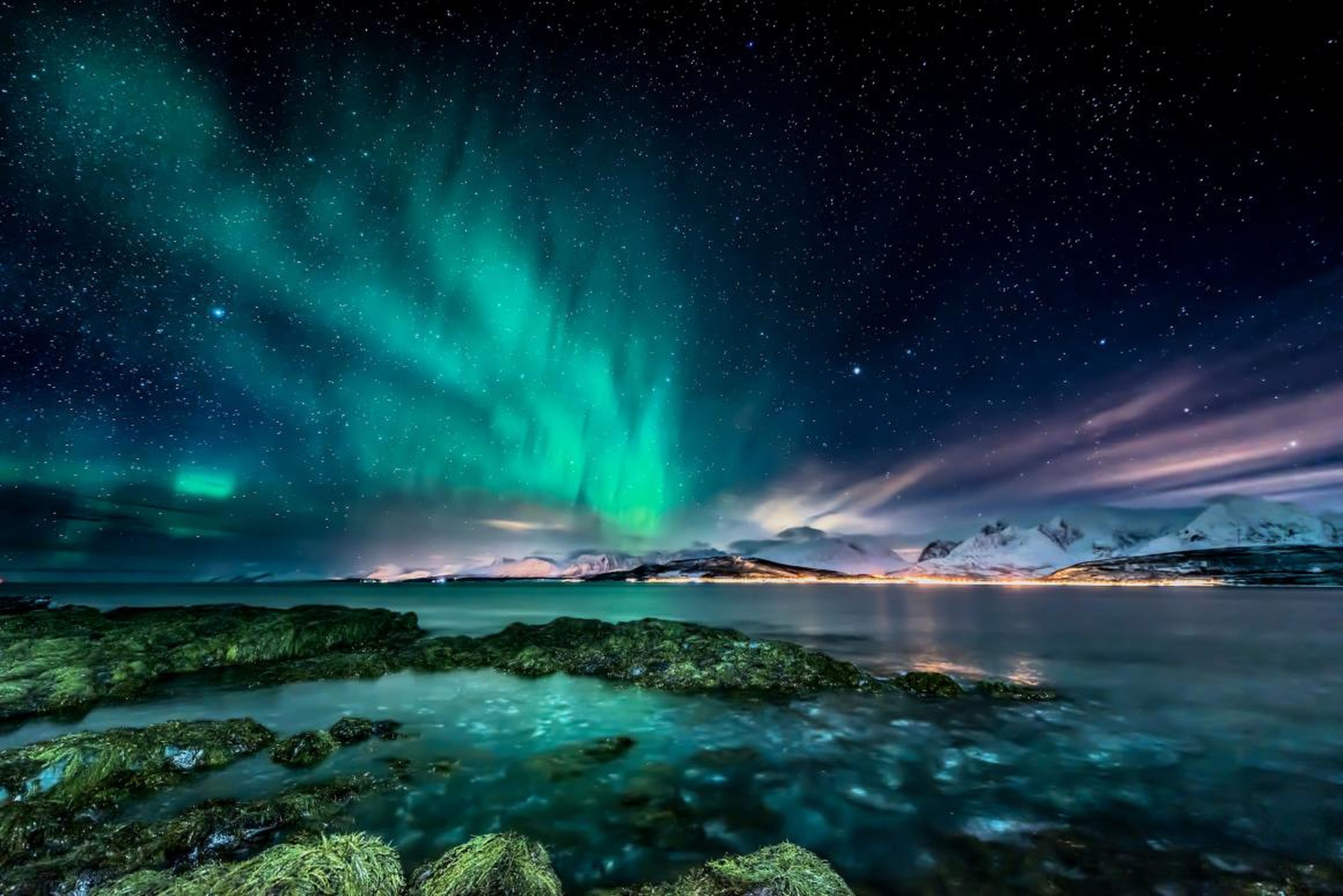 Tromsø, Noruega, es un lugar popular desde el que ver la Aurora Boreal.