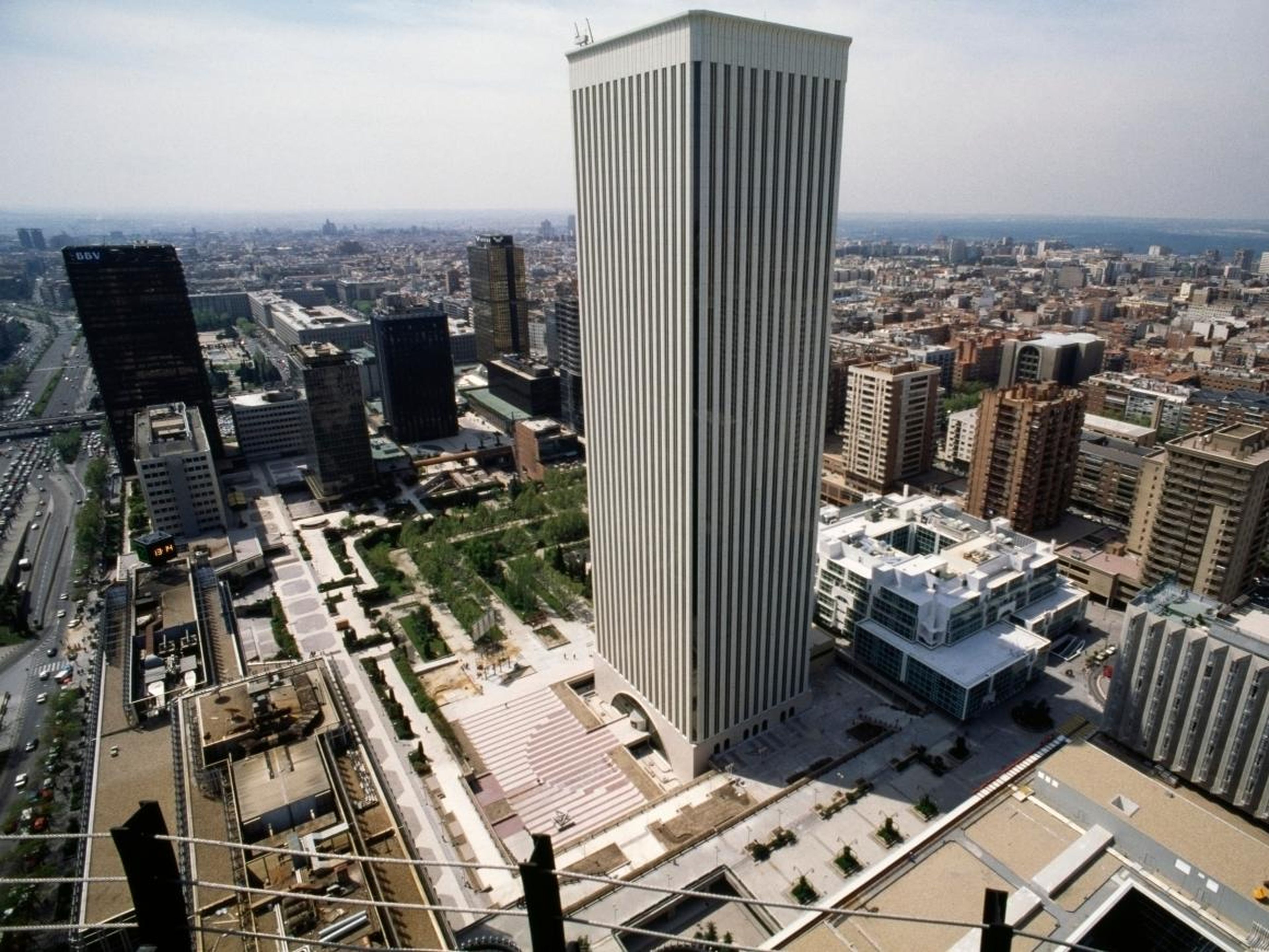 Ortega owns significant real estate assets, many through his company's real-estate investment arm, Pontegadea Inmobiliaria. In 2011, he bought the tallest skyscraper in Spain at 515 feet, the Torre Picasso in Madrid, for $536
