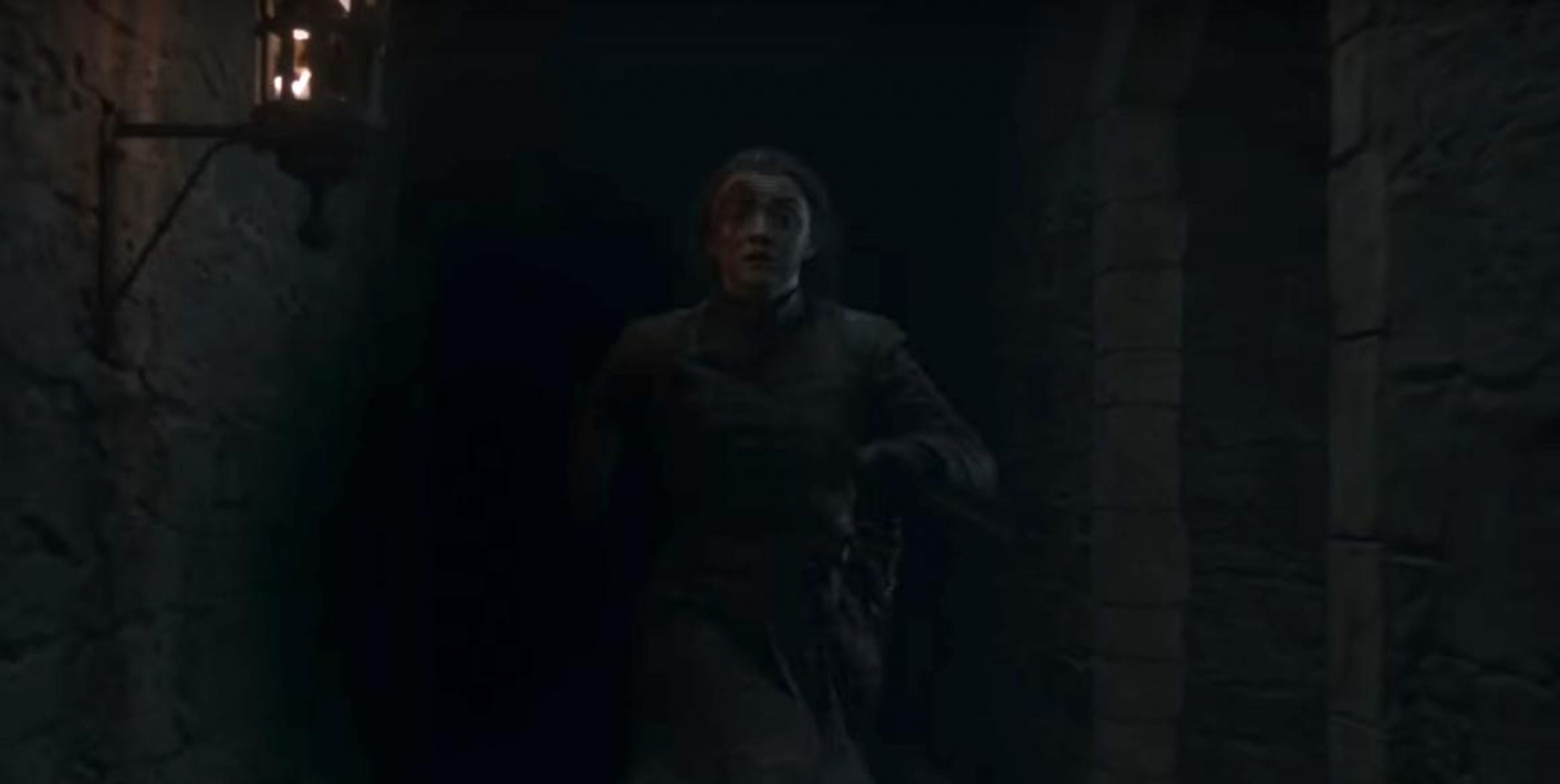 Arya running for her life.