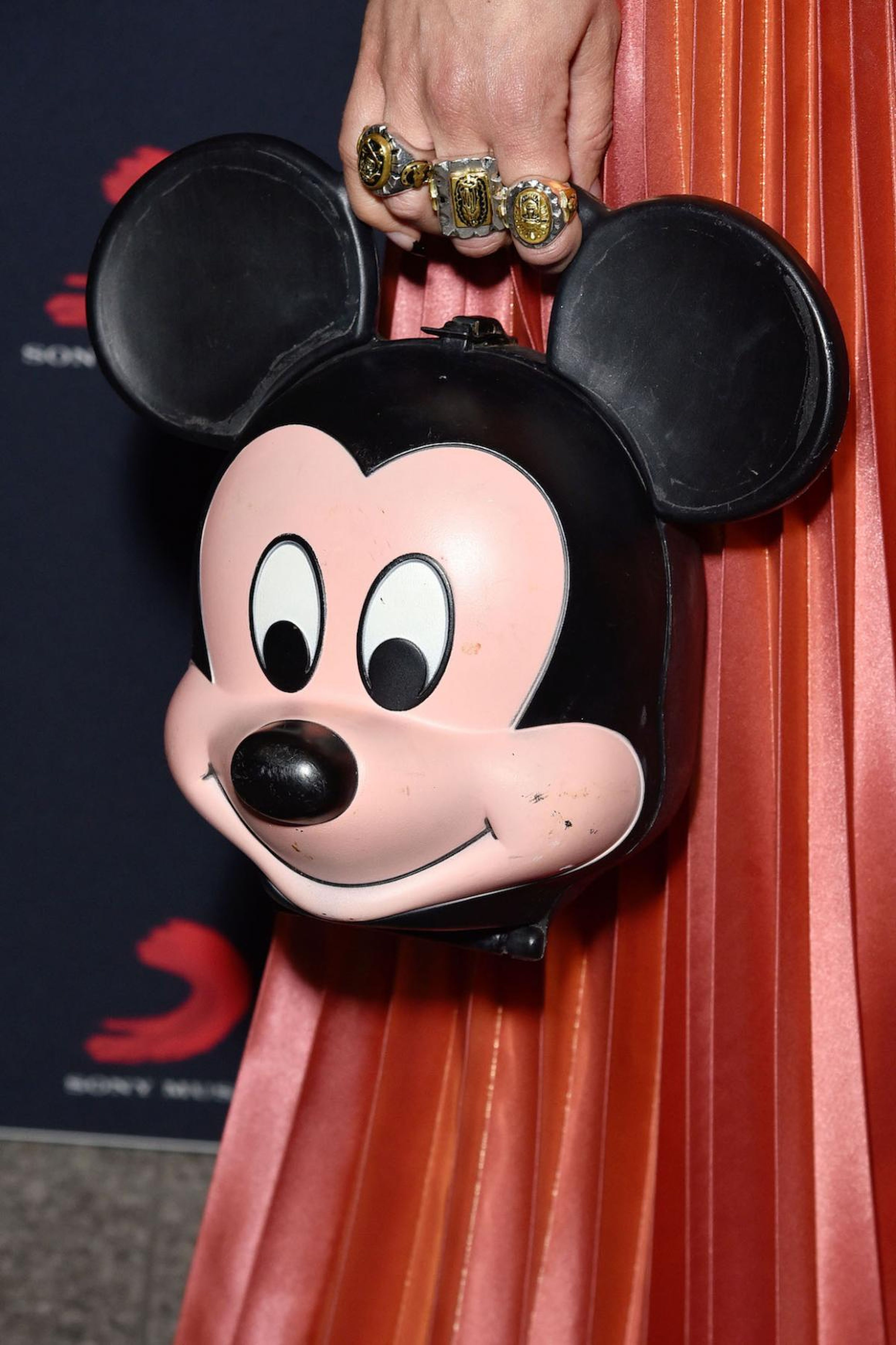 Singer Paloma Faith appeared to wear the Gucci Mickey Mouse bag to the after party of the BRIT Awards in February.