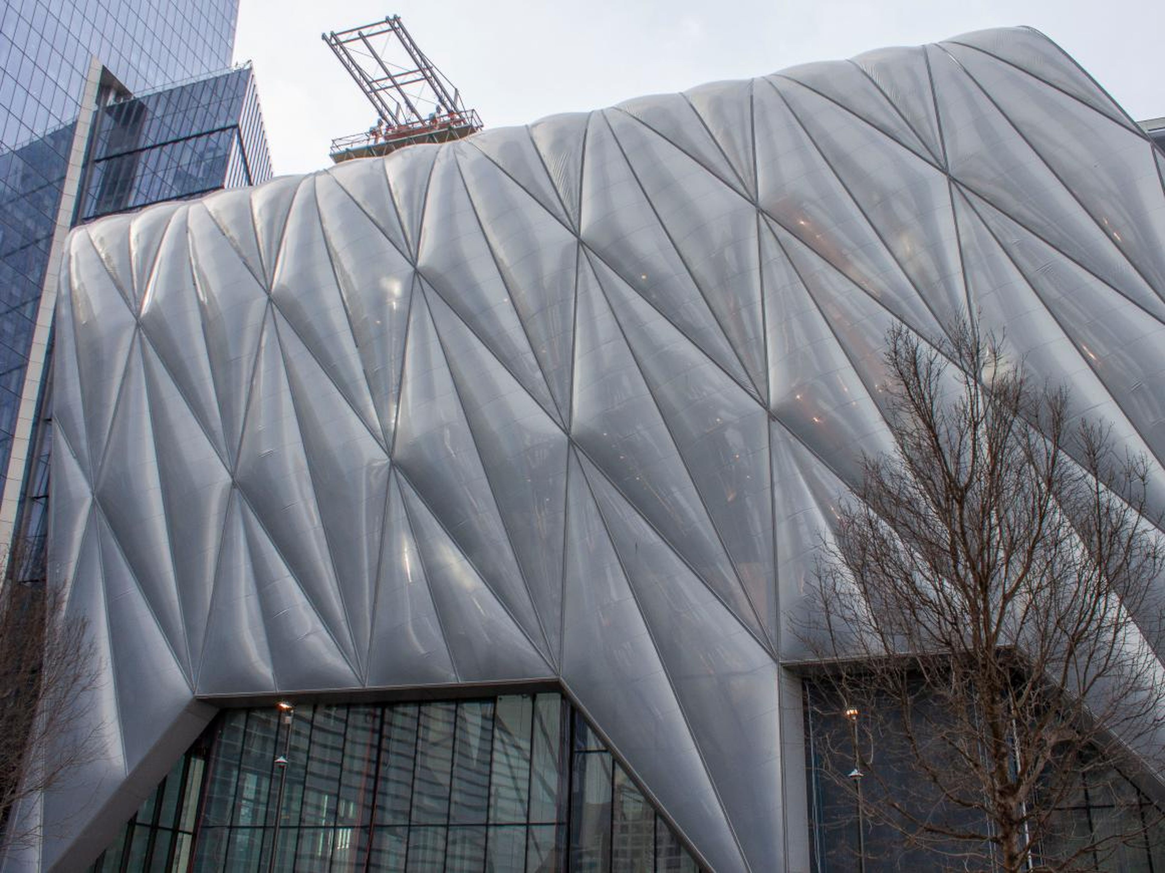 On the south side of the courtyard is the Shed, Hudson Yards' performing arts space that will feature artists in fields including hip hop and classical music, theater, dance, and more.