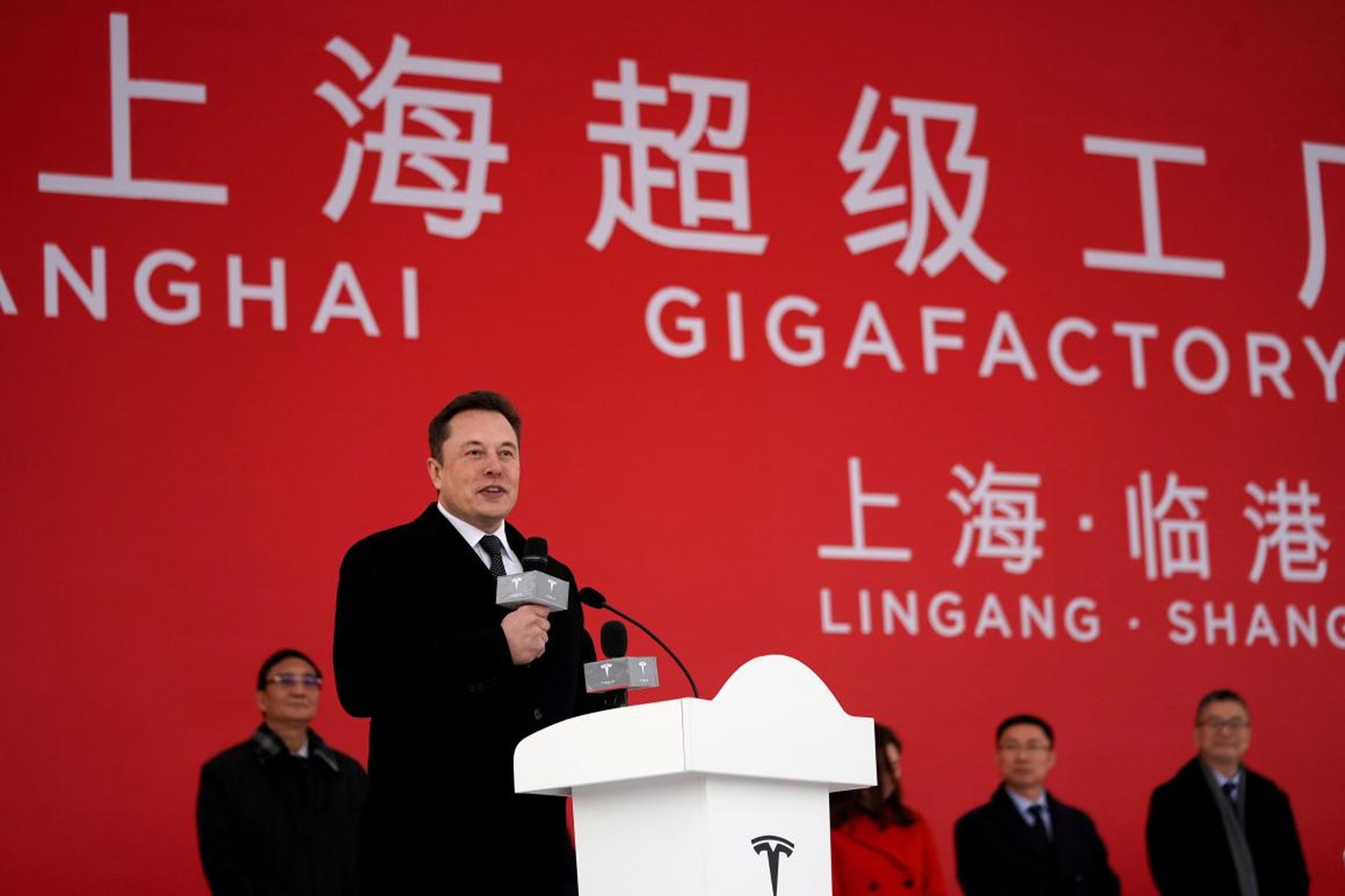 FILE PHOTO: FILE PHOTO: Tesla Shanghai Gigafactory groundbreaking ceremony in Shanghai